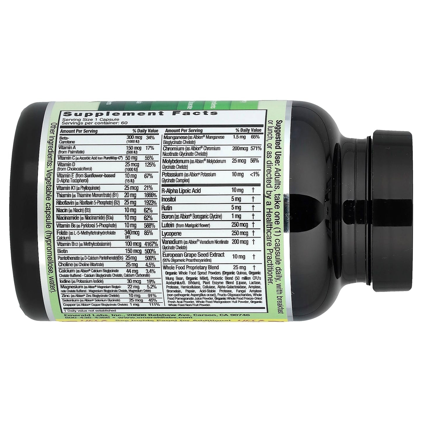 Emerald Laboratories Women's 1-Daily Multi Vitamin, Non-GMO, Gluten-Free - Image 2