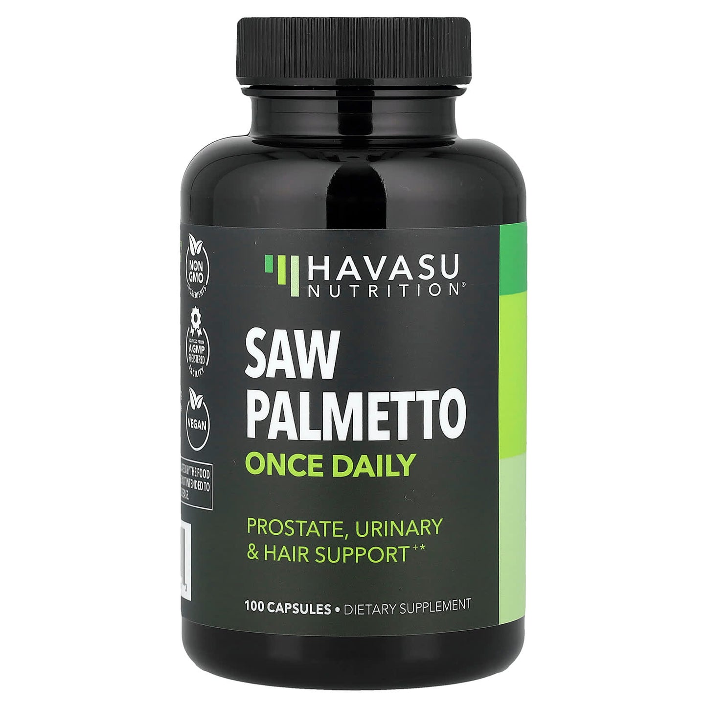 Saw Palmetto Supplements for Prostate & Hair Support - 100 Capsules - Image 1