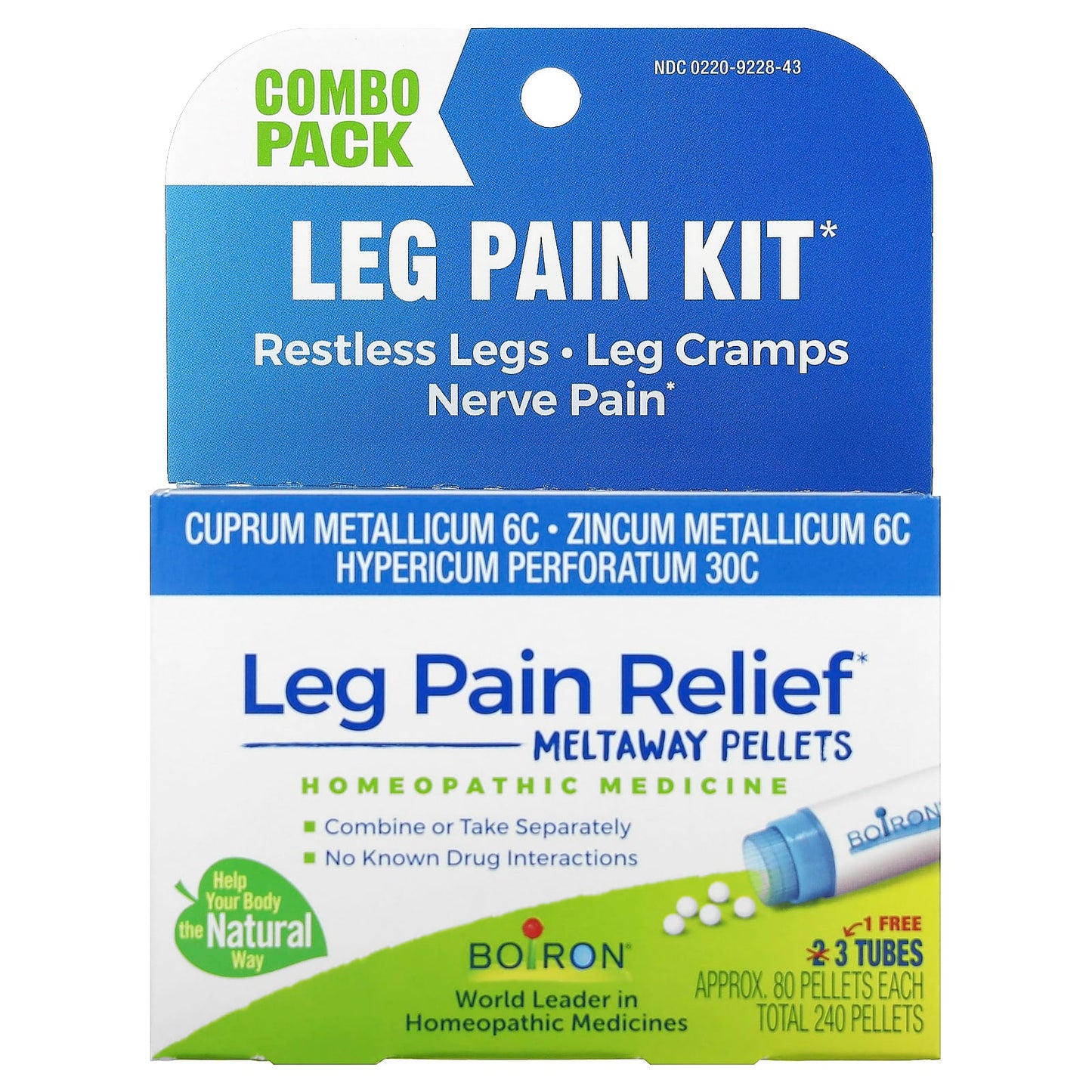 Natural Leg Pain Relief with Boiron Homeopathic Medicine Kit - Image 1