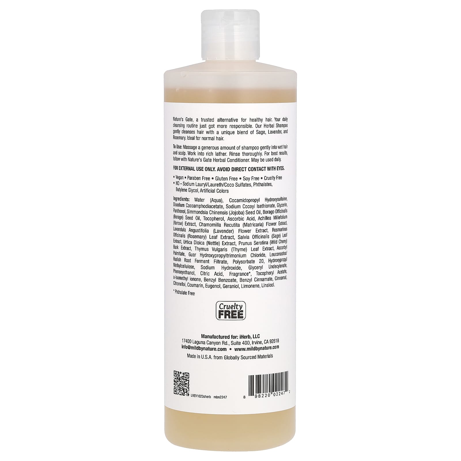 Natural Shampoo for Normal Hair - Mild Cleansers & Soothing Herbs - Image 2