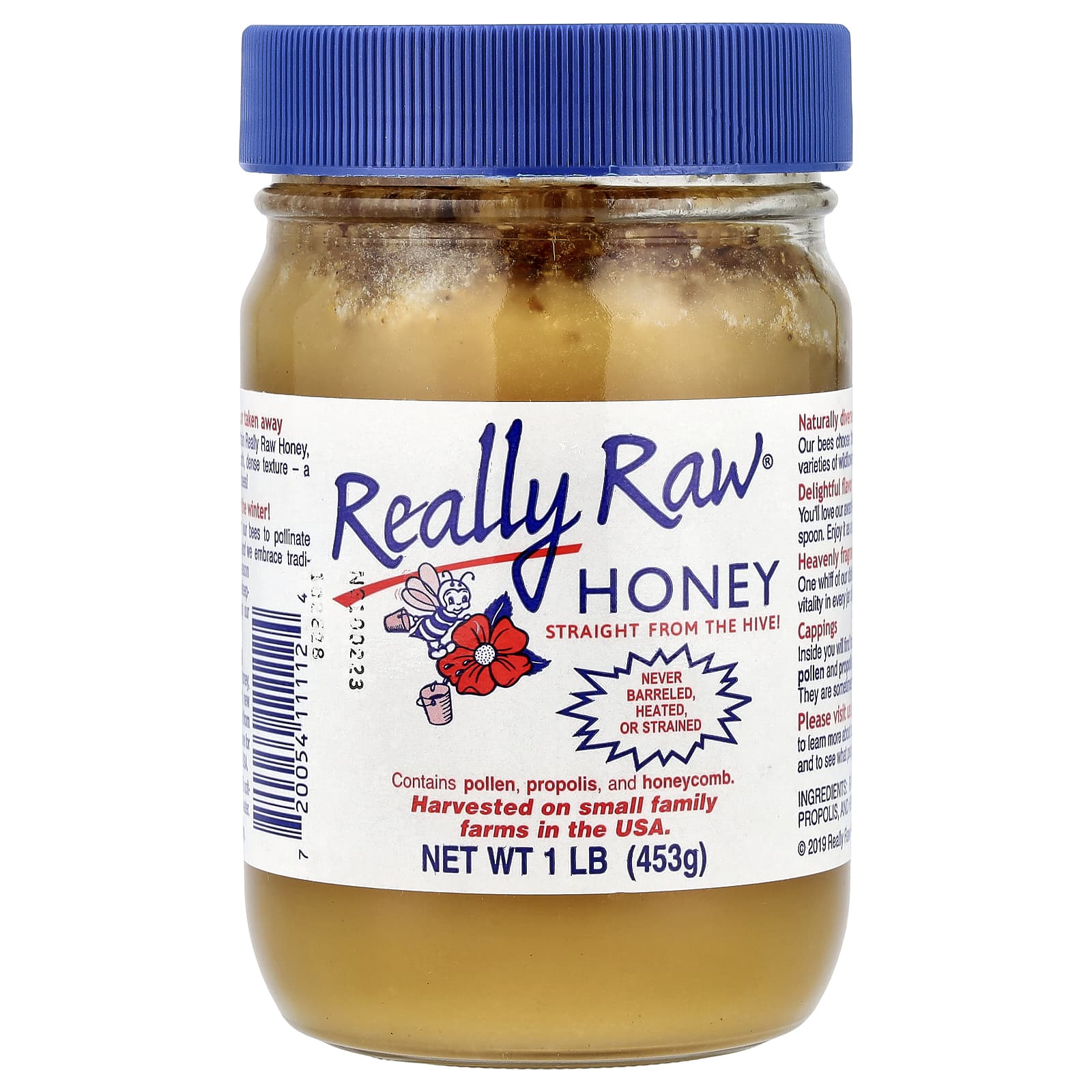 Really Raw Honey, Honey, 1 lb (453 g) - Image 1