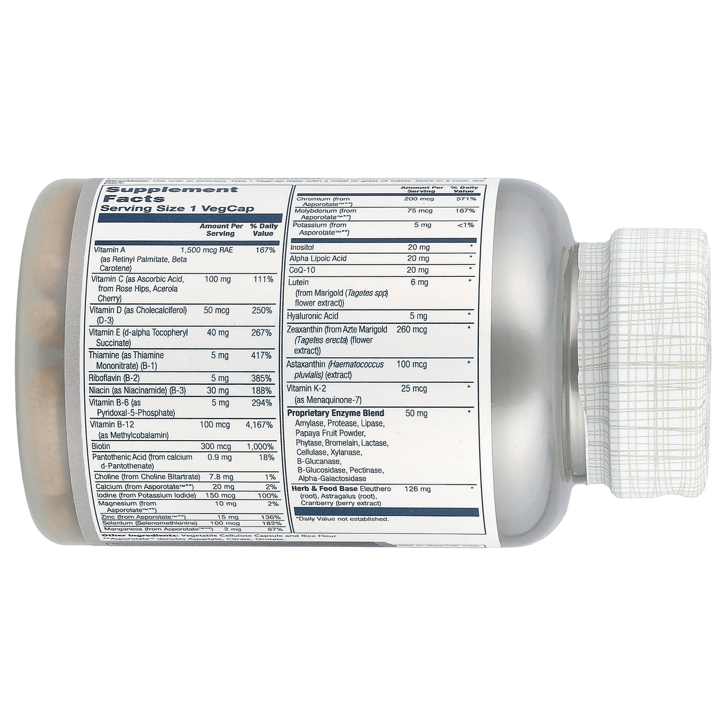 Solaray, Once Daily Adult 50+ Multivitamin,  90 VegCaps - Image 2