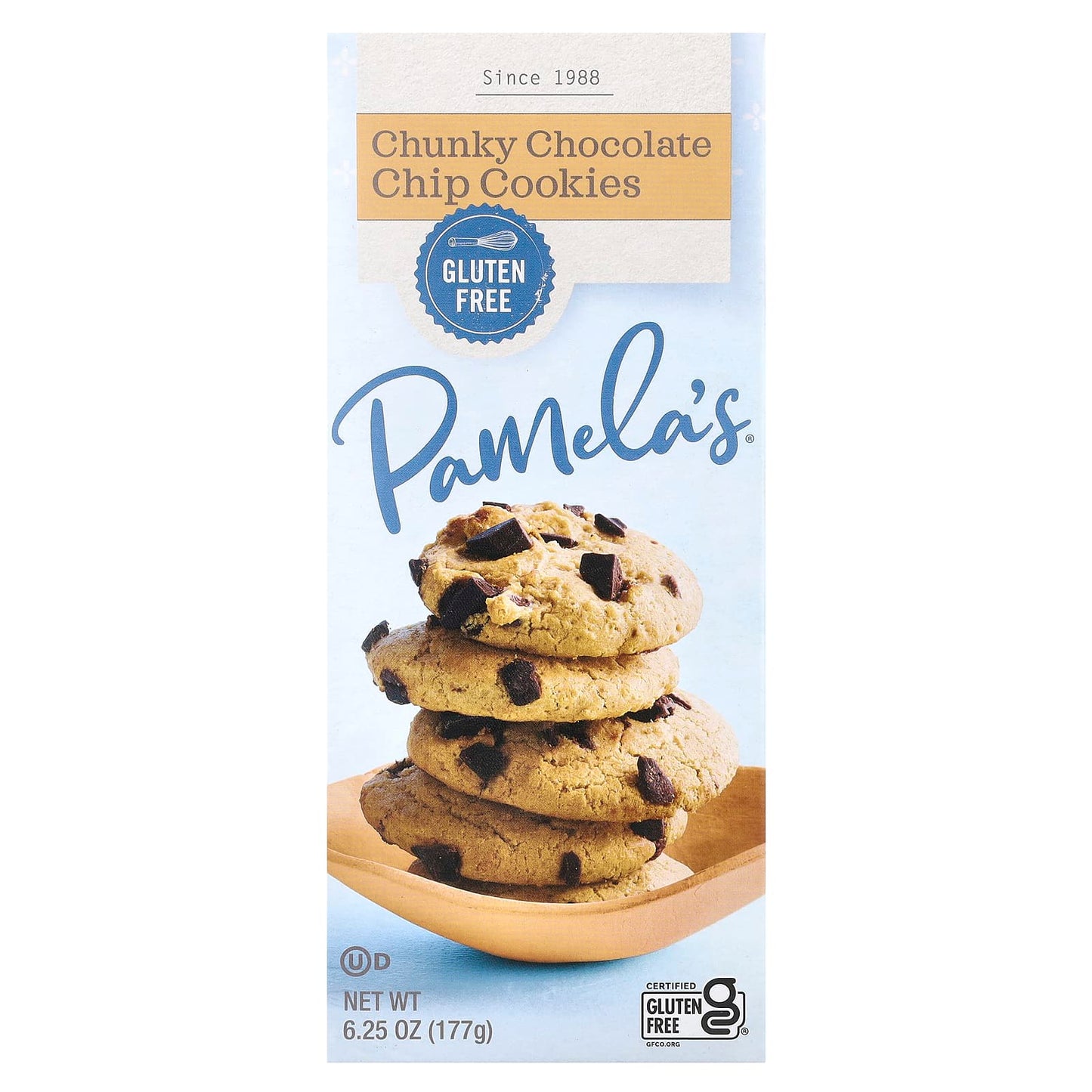 Pamela's Products, Chunky Chocolate Chip Cookies, 6.25 oz (177 g) - Image 1