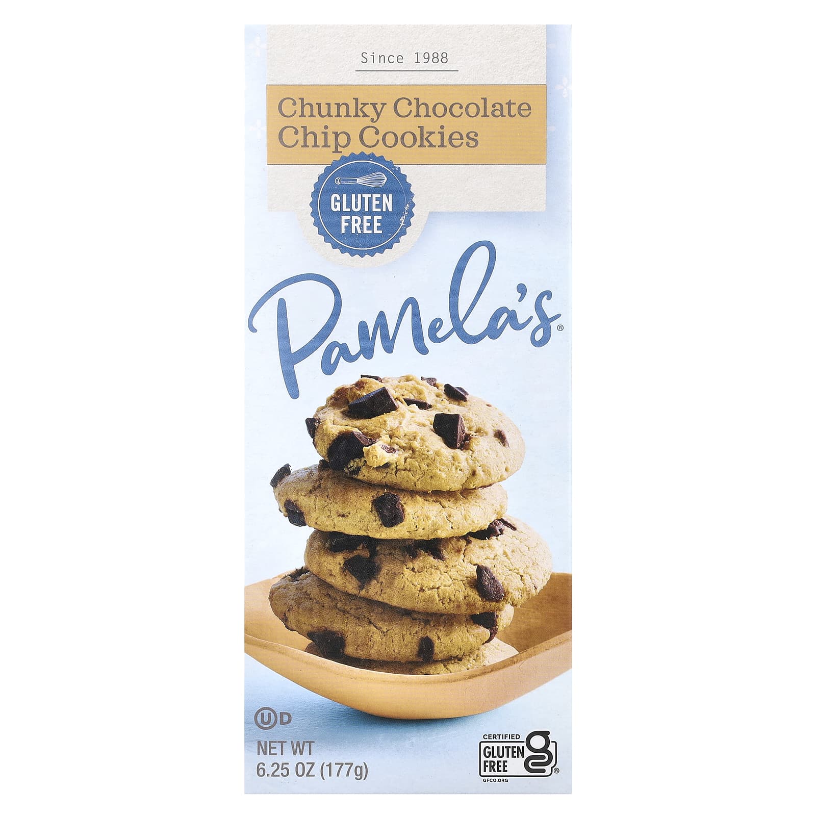 Pamela's Products, Chunky Chocolate Chip Cookies, 6.25 oz (177 g) - Image 1