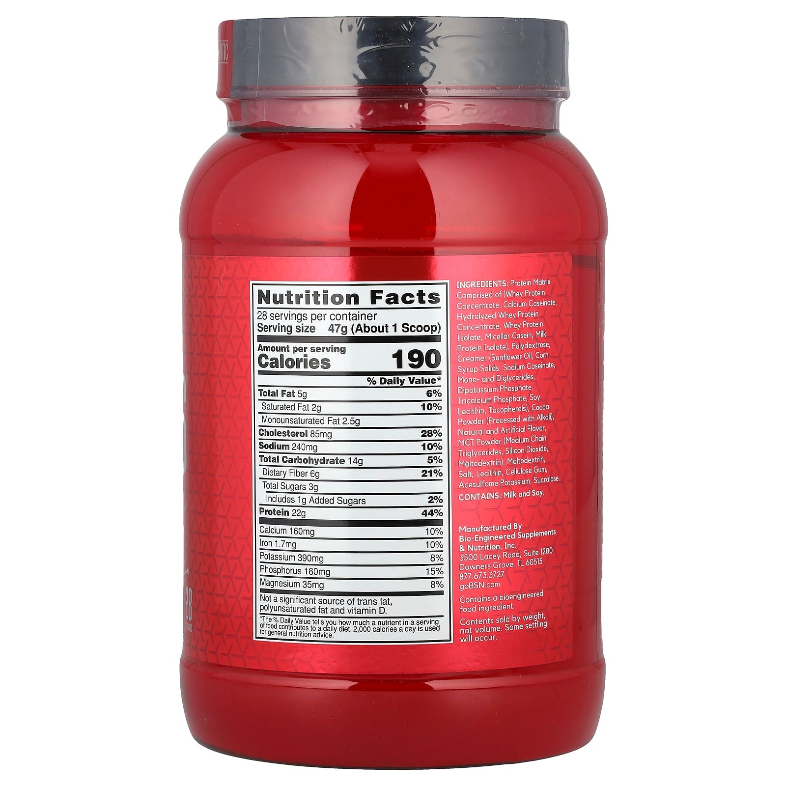 BSN, Syntha-6®, Ultra Premium Protein Matrix, Chocolate Milkshake, 2.91 lb (1.32 kg)