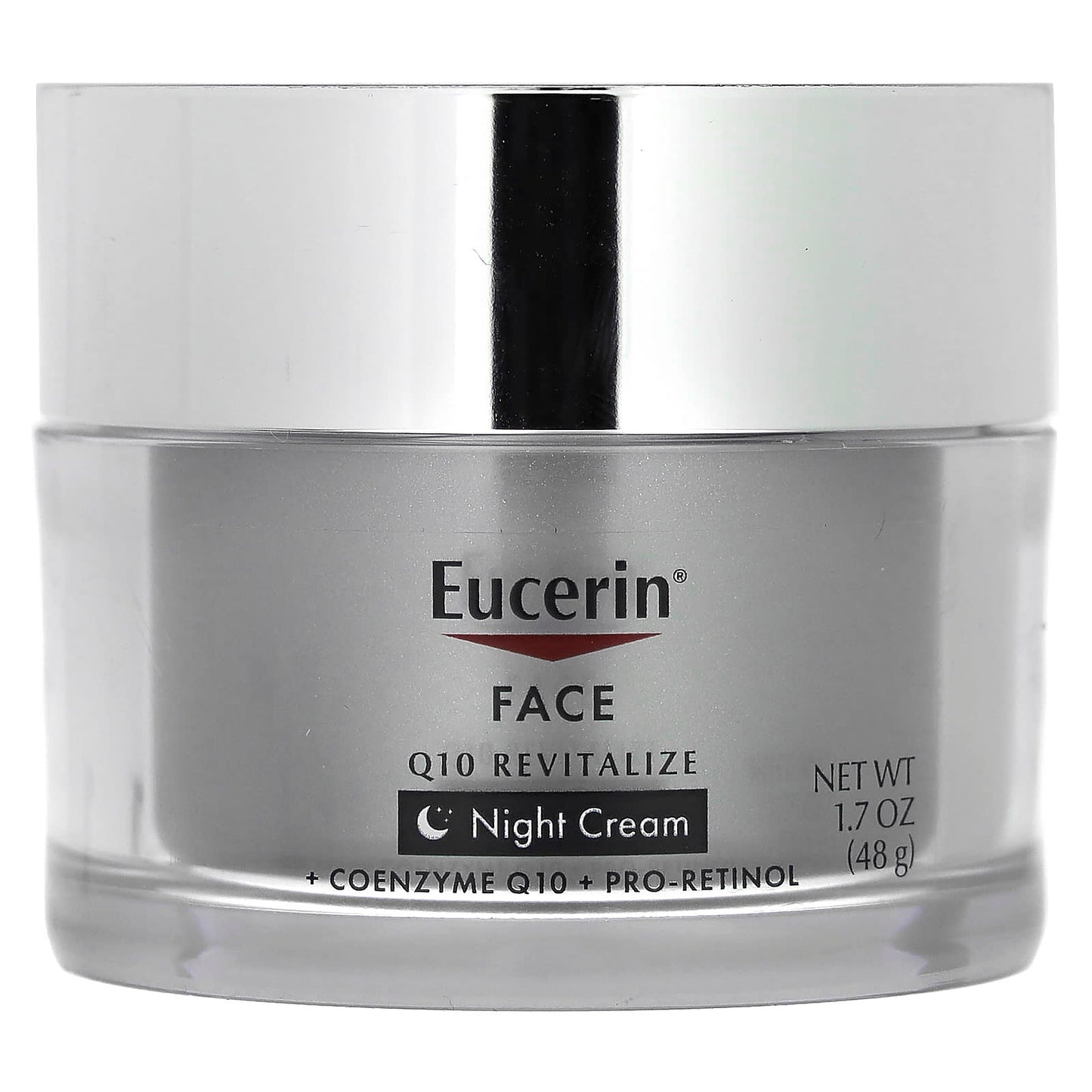 Eucerin Q10 Revitalize Night Cream for Fine Lines & Wrinkles, Fragrance Free - Image 1