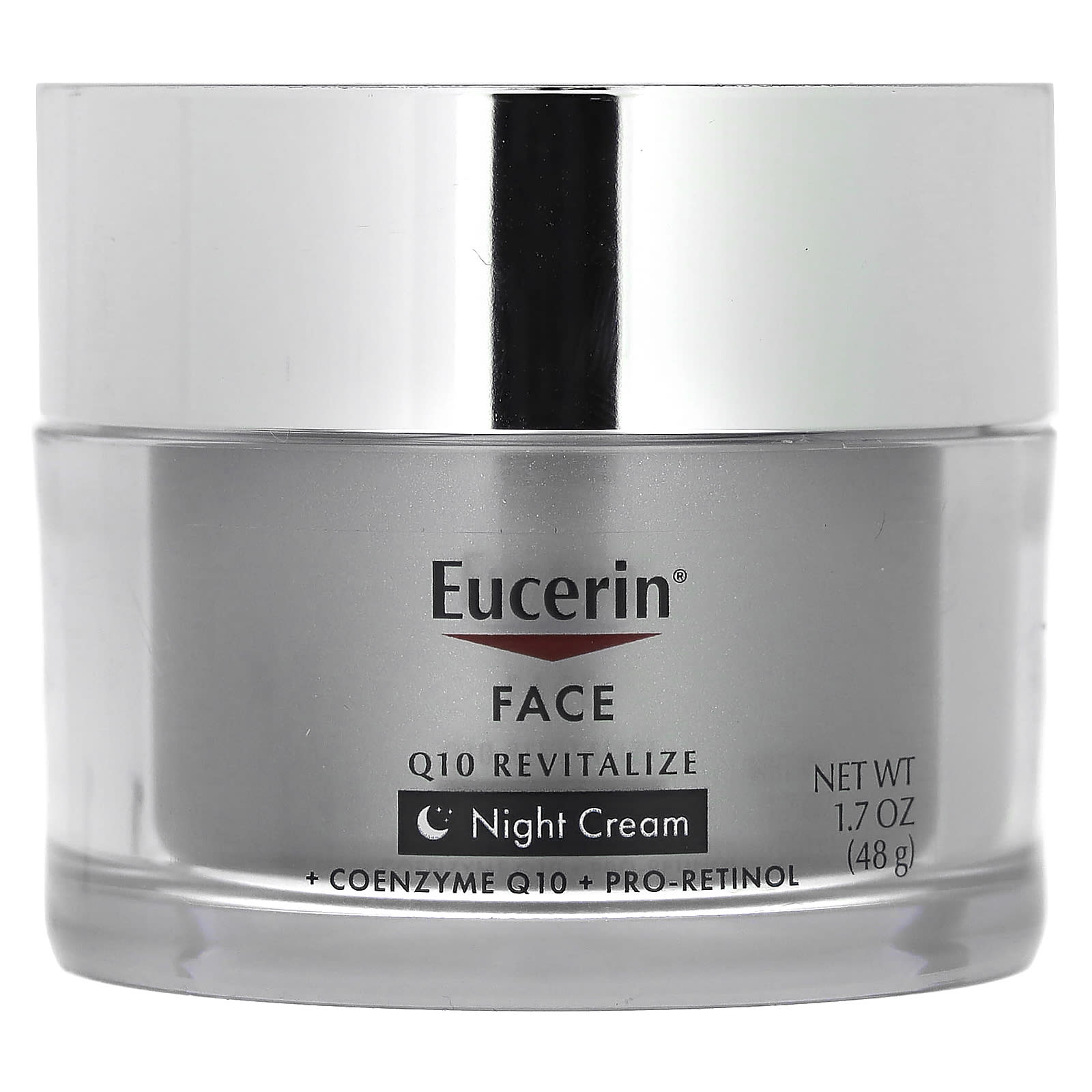 Eucerin Q10 Revitalize Night Cream for Fine Lines & Wrinkles, Fragrance Free - Image 1