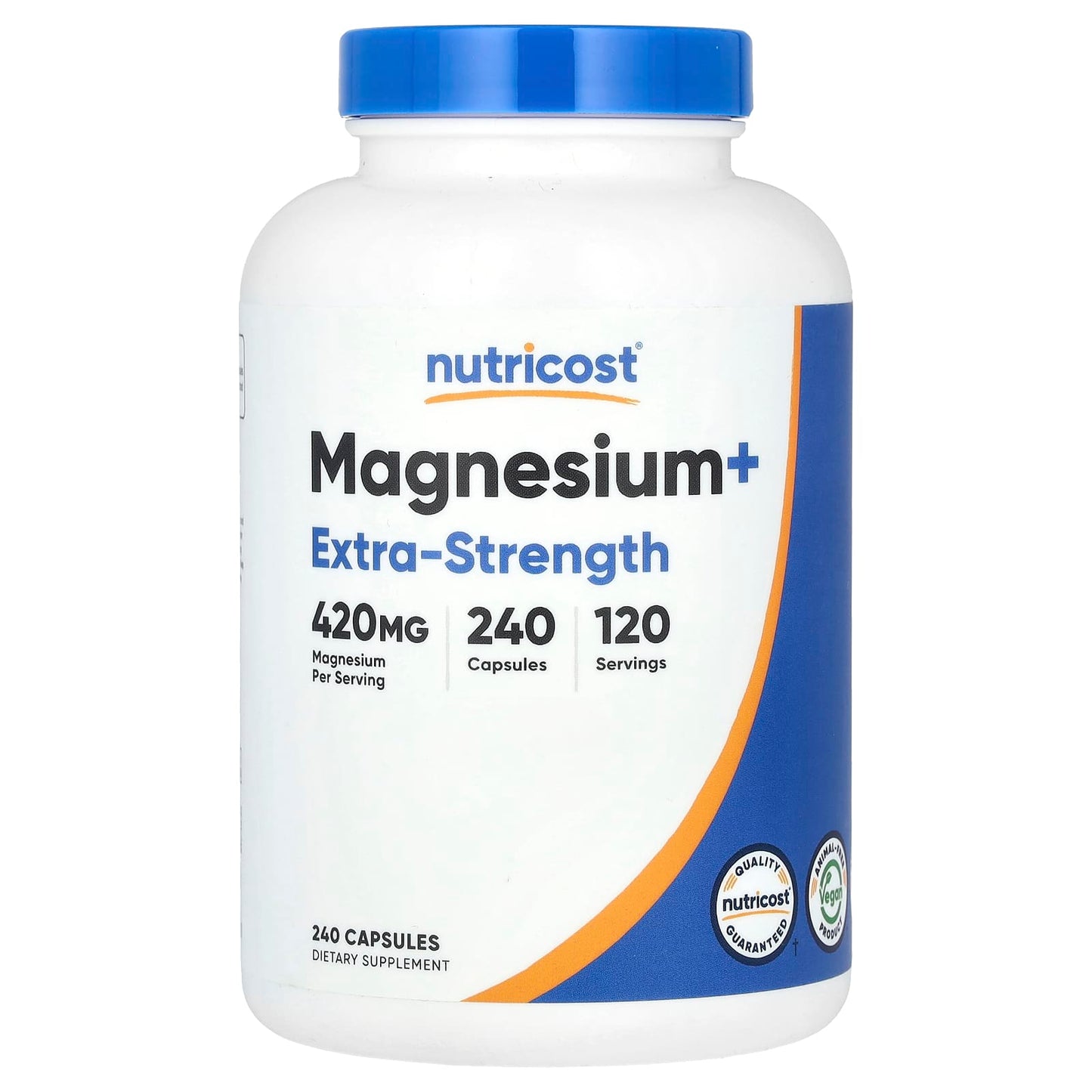 Nutricost, Magnesium+, Extra-Strength, 240 Capsules (210 mg per Capsule) - Image 1