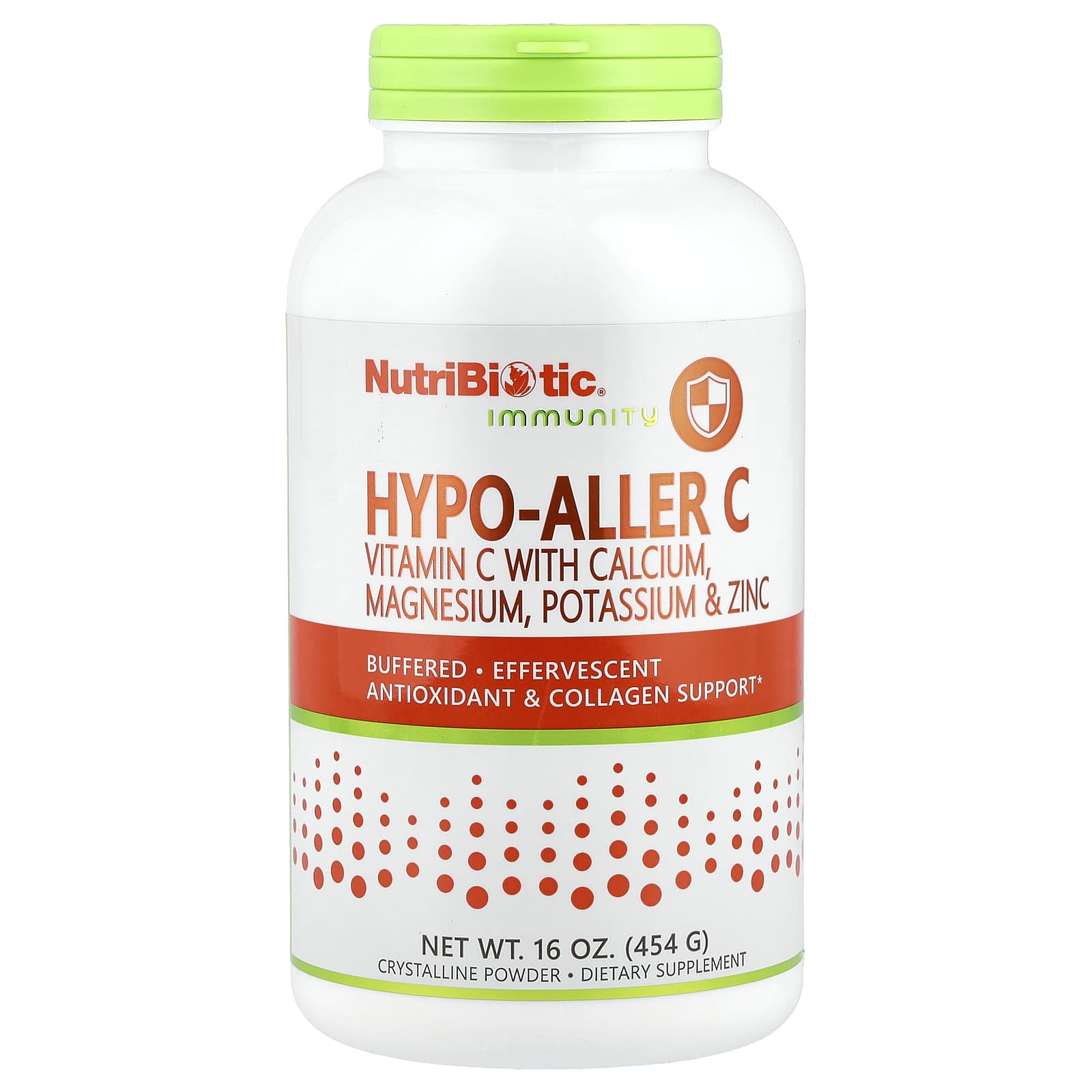 NutriBiotic, Immunity, Hypo-Aller C Vitamin C with Calcium, Magnesium, Potassium & Zinc, 16 oz (454 g) - Image 1