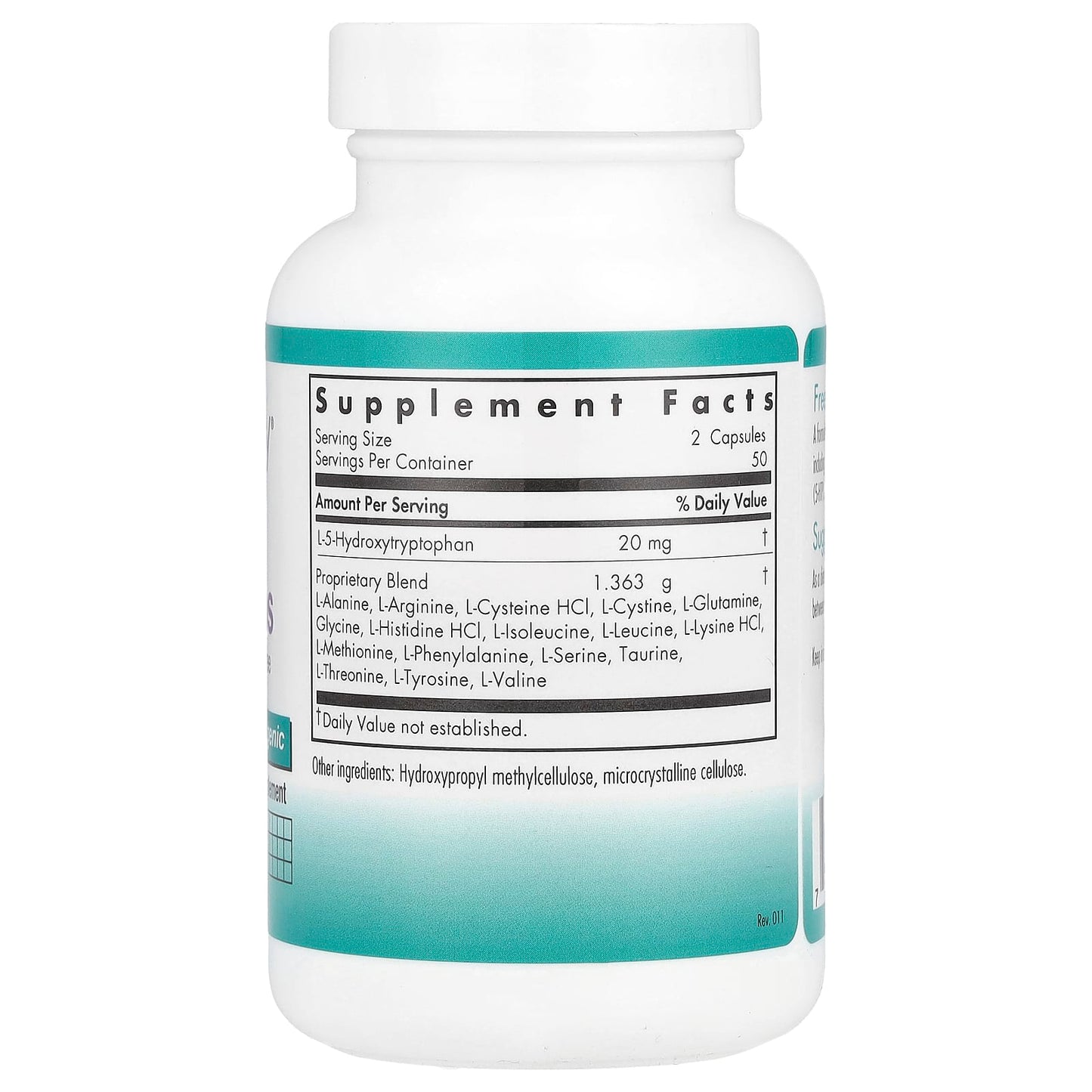 Nutricology, Free Aminos, 100 Vegicaps - Image 2