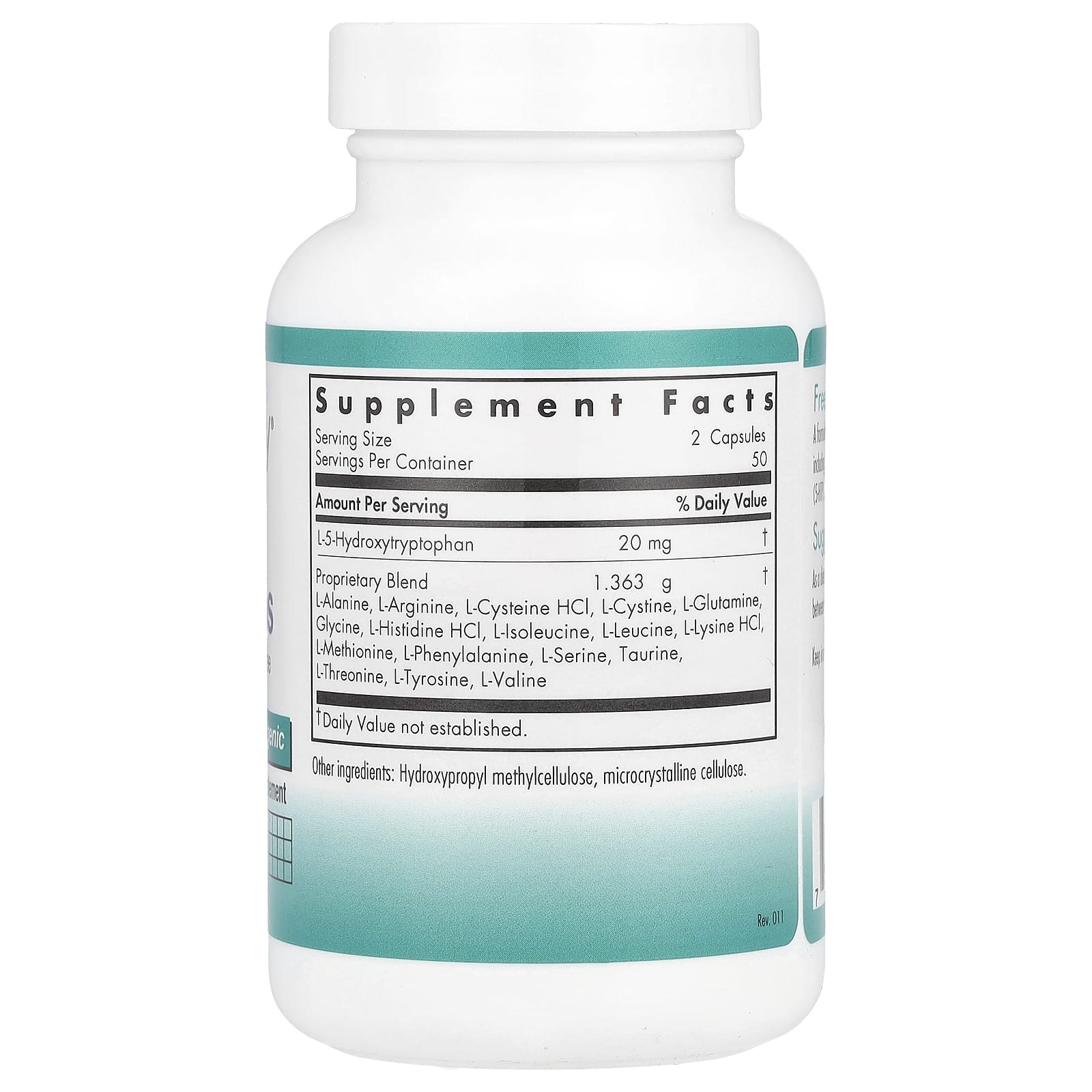 Nutricology, Free Aminos, 100 Vegicaps - Image 2