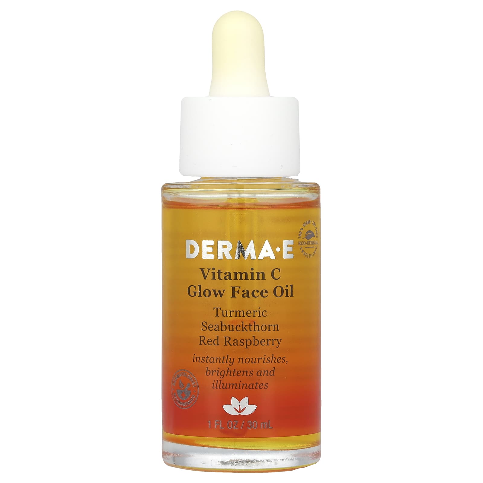 DERMA E Vitamin C Glow Face Oil 1 fl oz (30 ml) - Image 1
