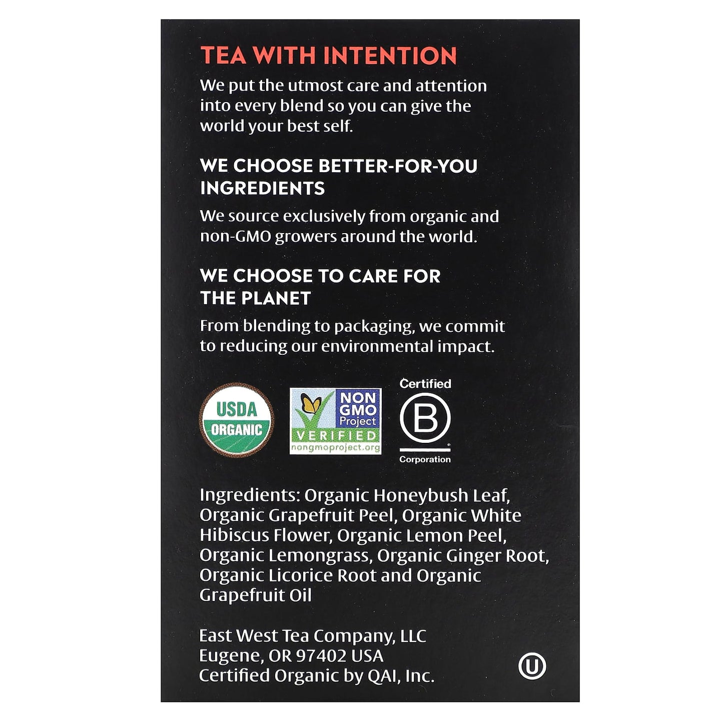 Grapefruit Honeybush Caffeine Free Herbal Tea by Choice Organic Teas - Image 2