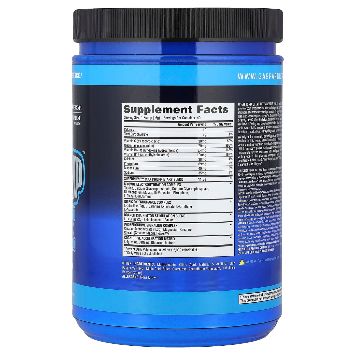 Gaspari Nutrition SuperPump Max Pre-Workout Supplement - Image 2