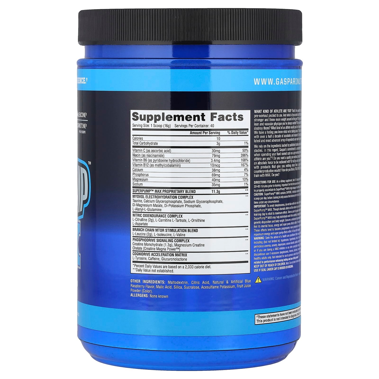 Gaspari Nutrition SuperPump Max Pre-Workout Supplement - Image 2