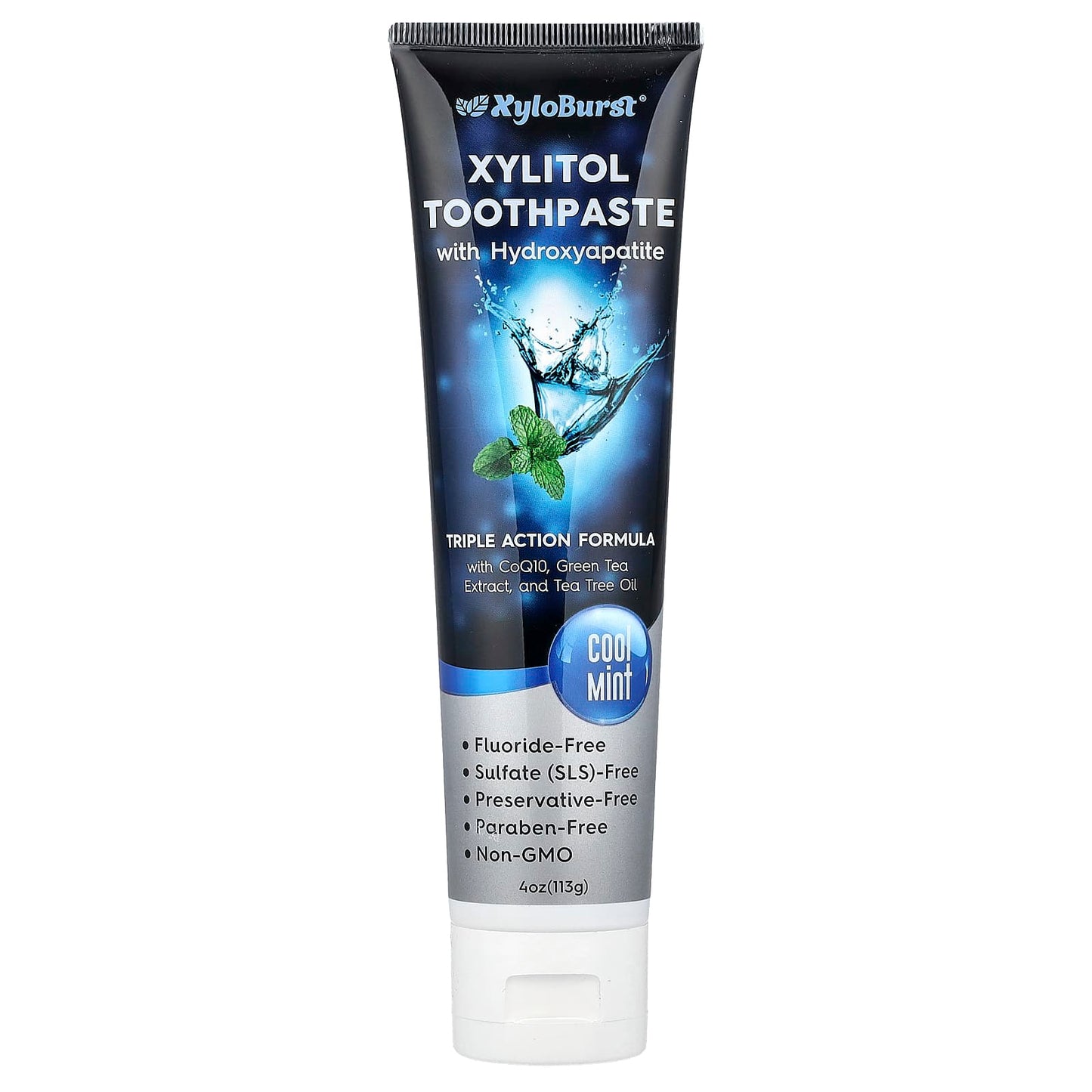 Xyloburst, Xylitol Toothpaste with Hydroxyapatite, Cool Mint, 4 oz (113 g) - Image 1