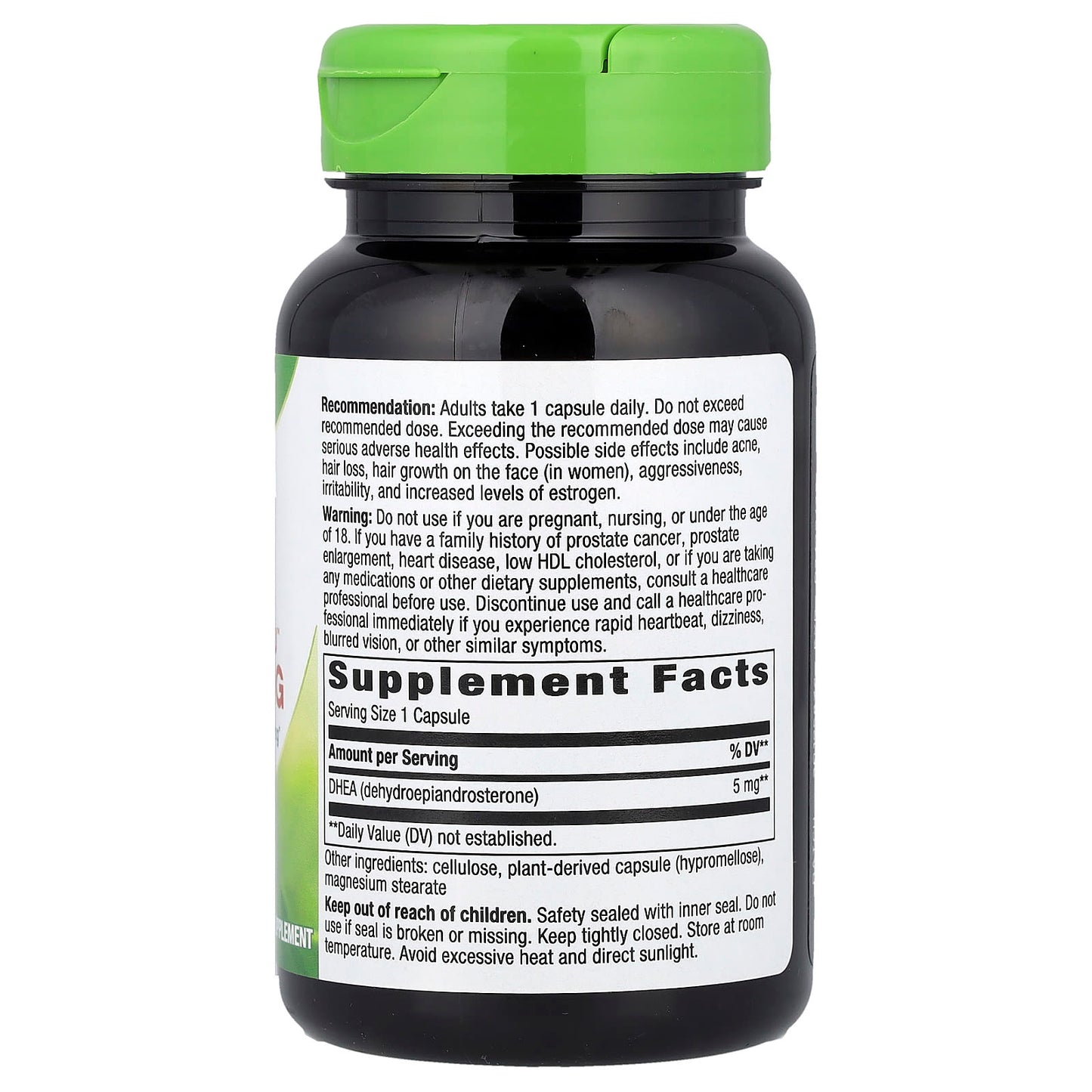 Nature's Way, Youthful You™, DHEA, 5 mg, 60 Vegan Capsules - Image 2
