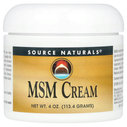 Source Naturals, MSM Cream, 4 oz (113.4 g) - Image 1