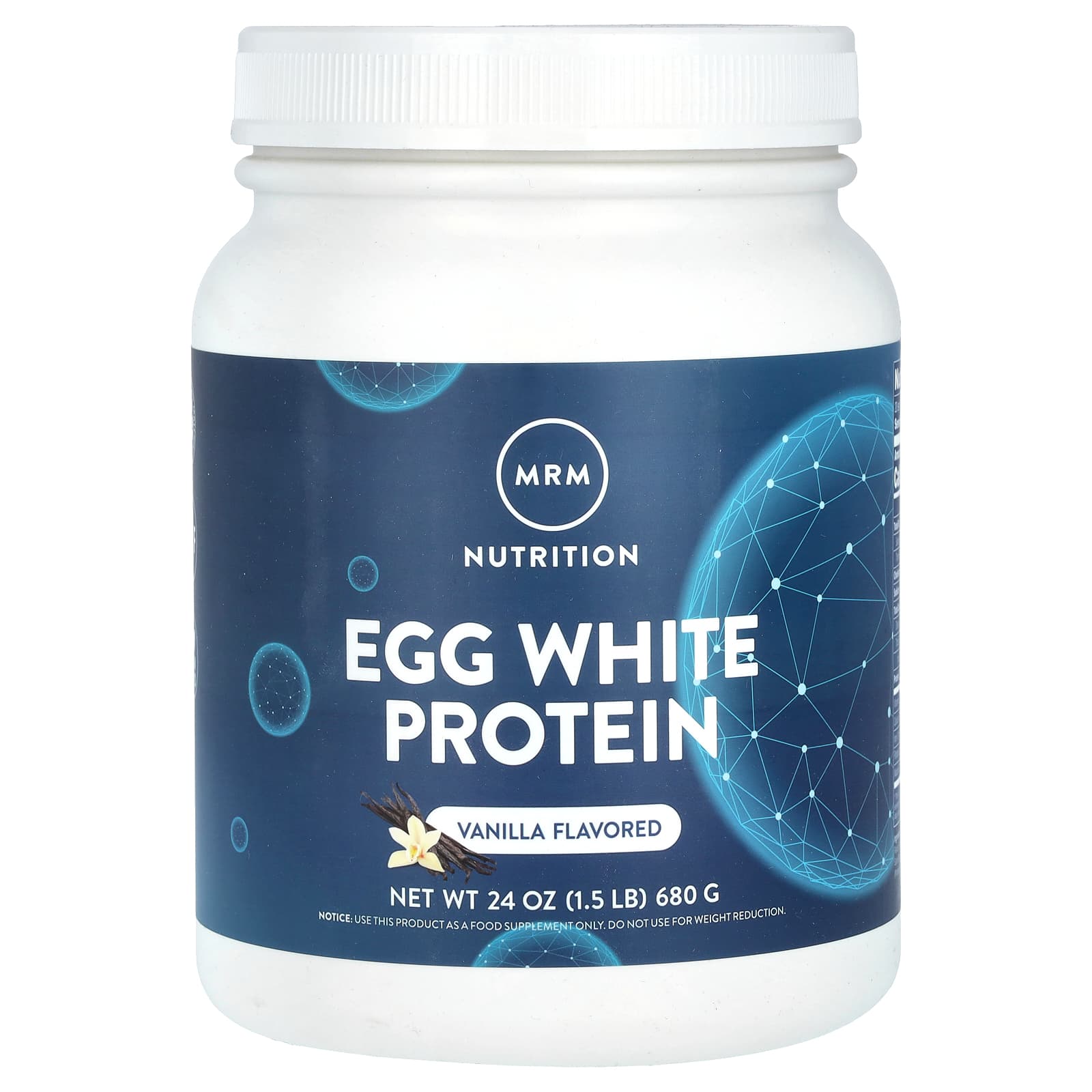 MRM Nutrition, Egg White Protein, Vanilla, 1.5 lbs (680 g) - Image 1