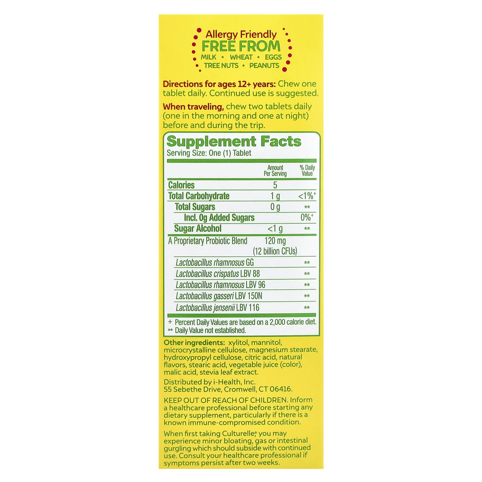 Culturelle, Probiotics, Women's Wellness Probiotic, Mixed Fruit, 30 Chewable Tablets