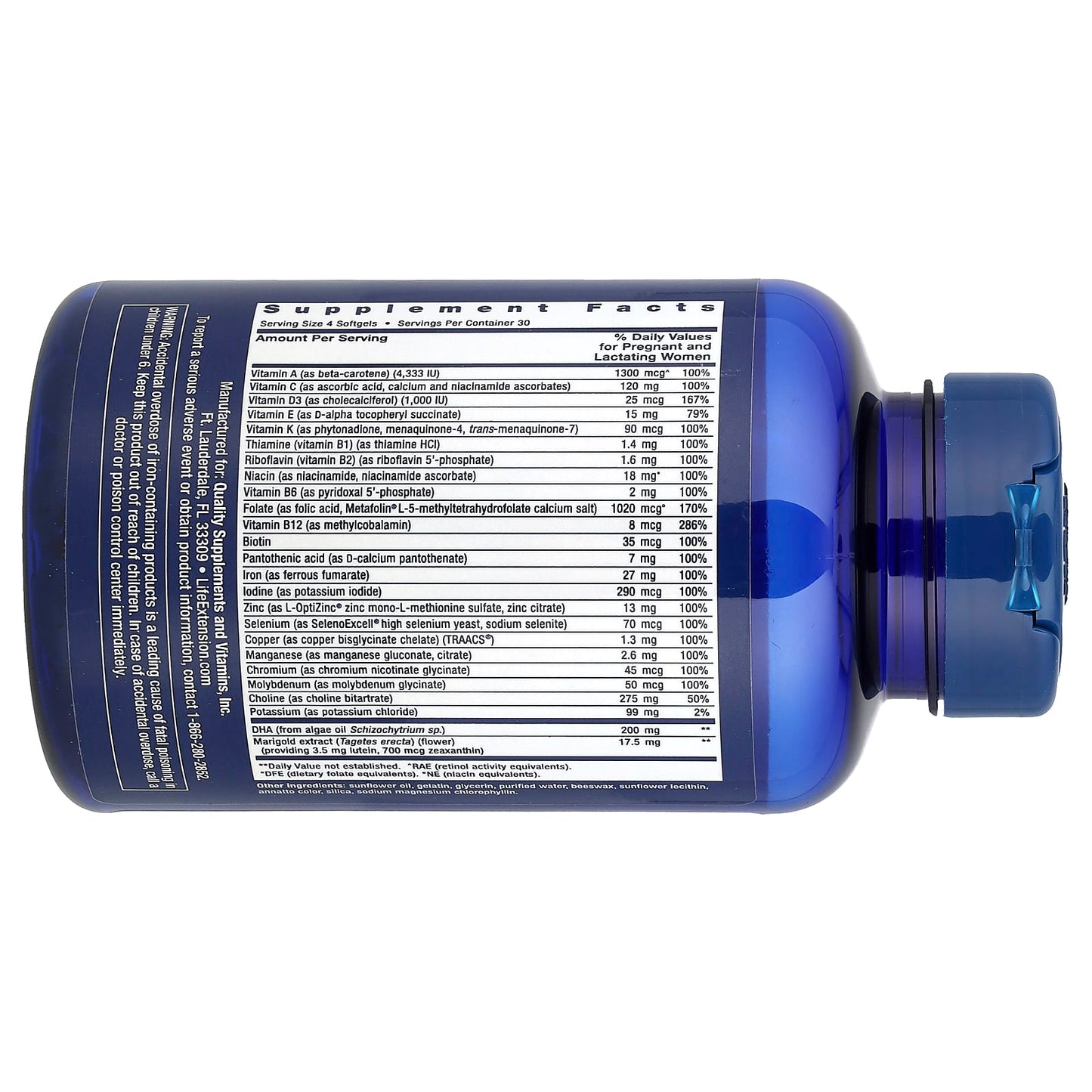 Life Extension, Prenatal Advantage, 120 Easy-To-Swallow Softgels - Image 2