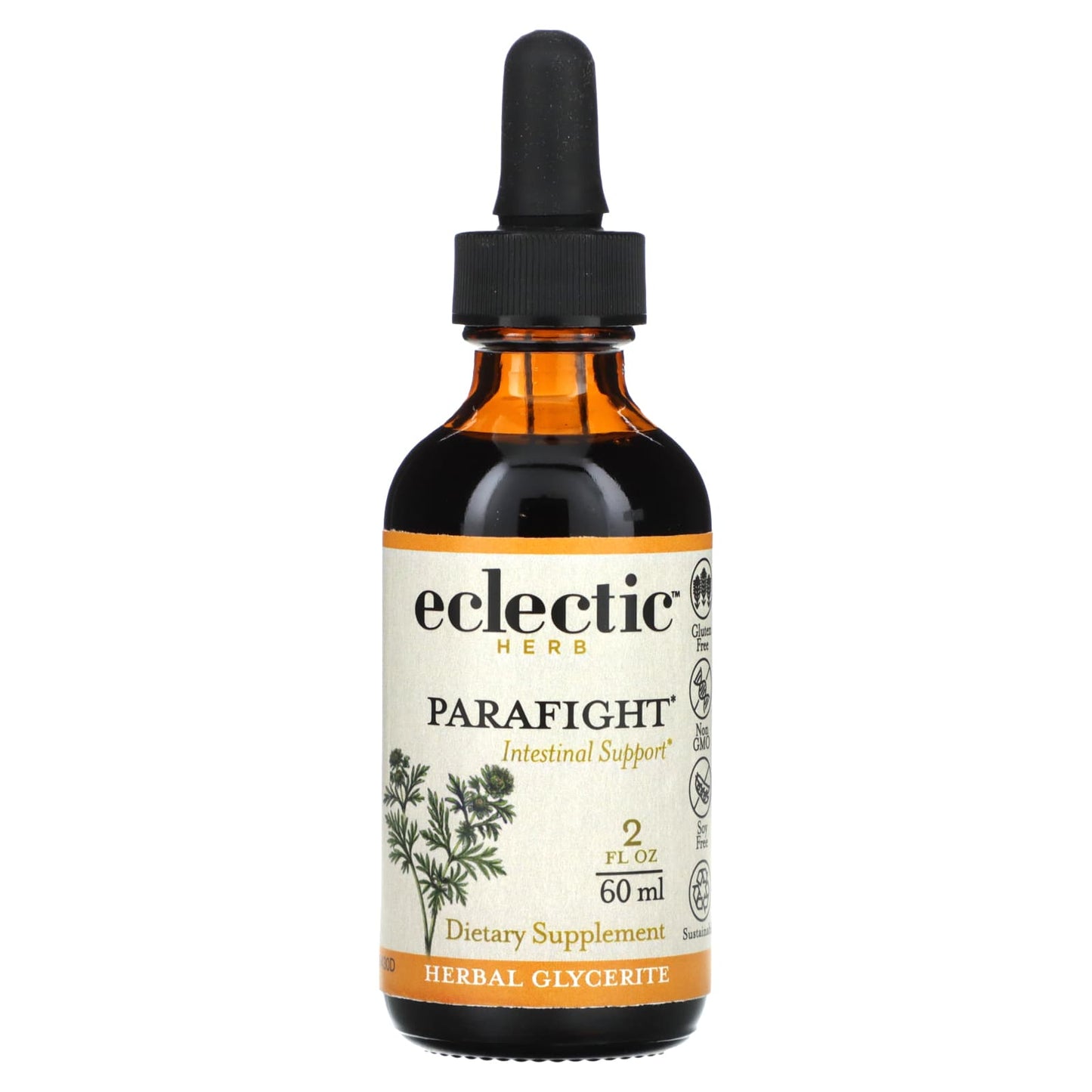 ParaFight Glycerite for Intestinal Support by Eclectic Herb, 2 fl oz - Image 1