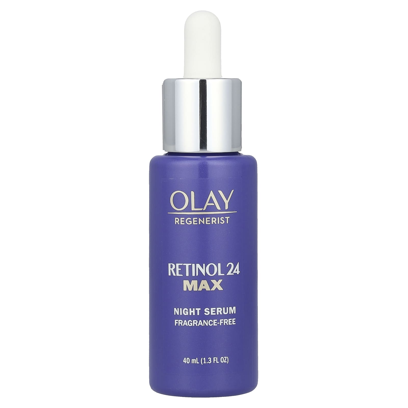 Olay, Regenerist, Retinol 24, Night Serum, Fragrance-Free, 1.3 fl oz (40 ml) - Image 1