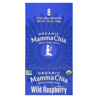 Wild Raspberry Organic Chia Squeeze by Mamma Chia - Vegan & Gluten Free Snack
