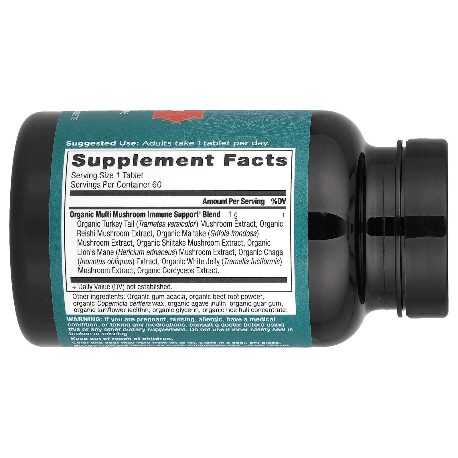 Unlock Daily Immune Defense with USDA Organic Multimushroom Tablets - Image 2