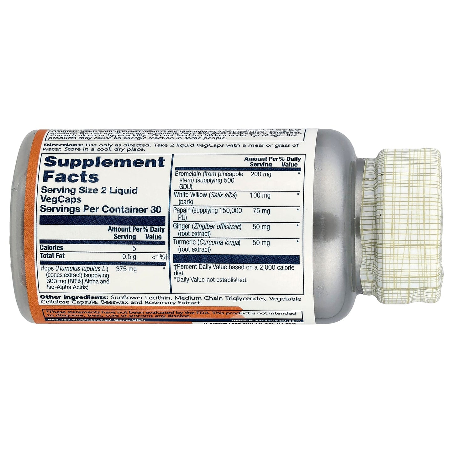 Solaray, Super IbuActin™, Maximum Strength, 60 Liquid VegCaps - Image 2