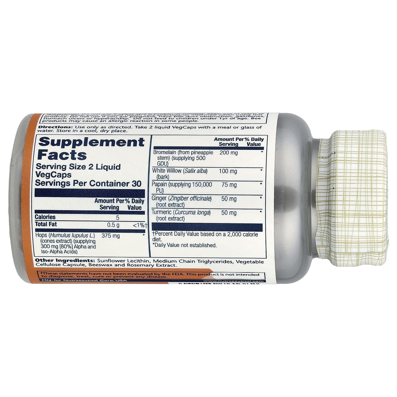 Solaray, Super IbuActin™, Maximum Strength, 60 Liquid VegCaps - Image 2