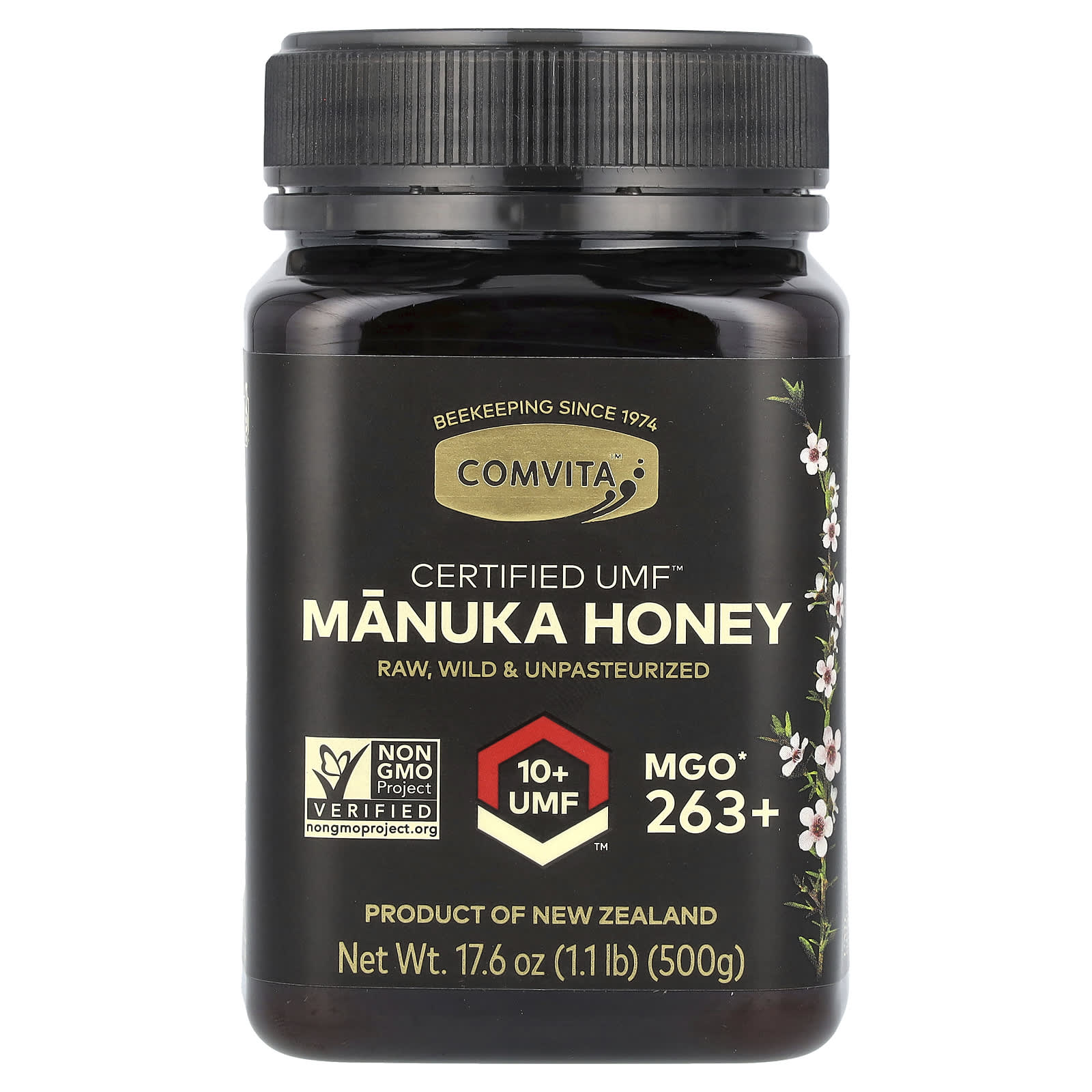 Comvita Manuka Honey, UMF 10+, MGO 263+, Raw & Unpasteurized - Image 1