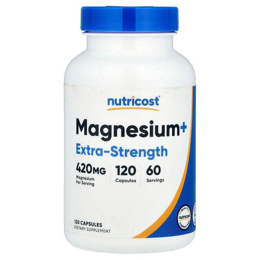Nutricost, Magnesium+, Extra-Strength, 120 Capsules (210 mg per Capsule) - Image 1
