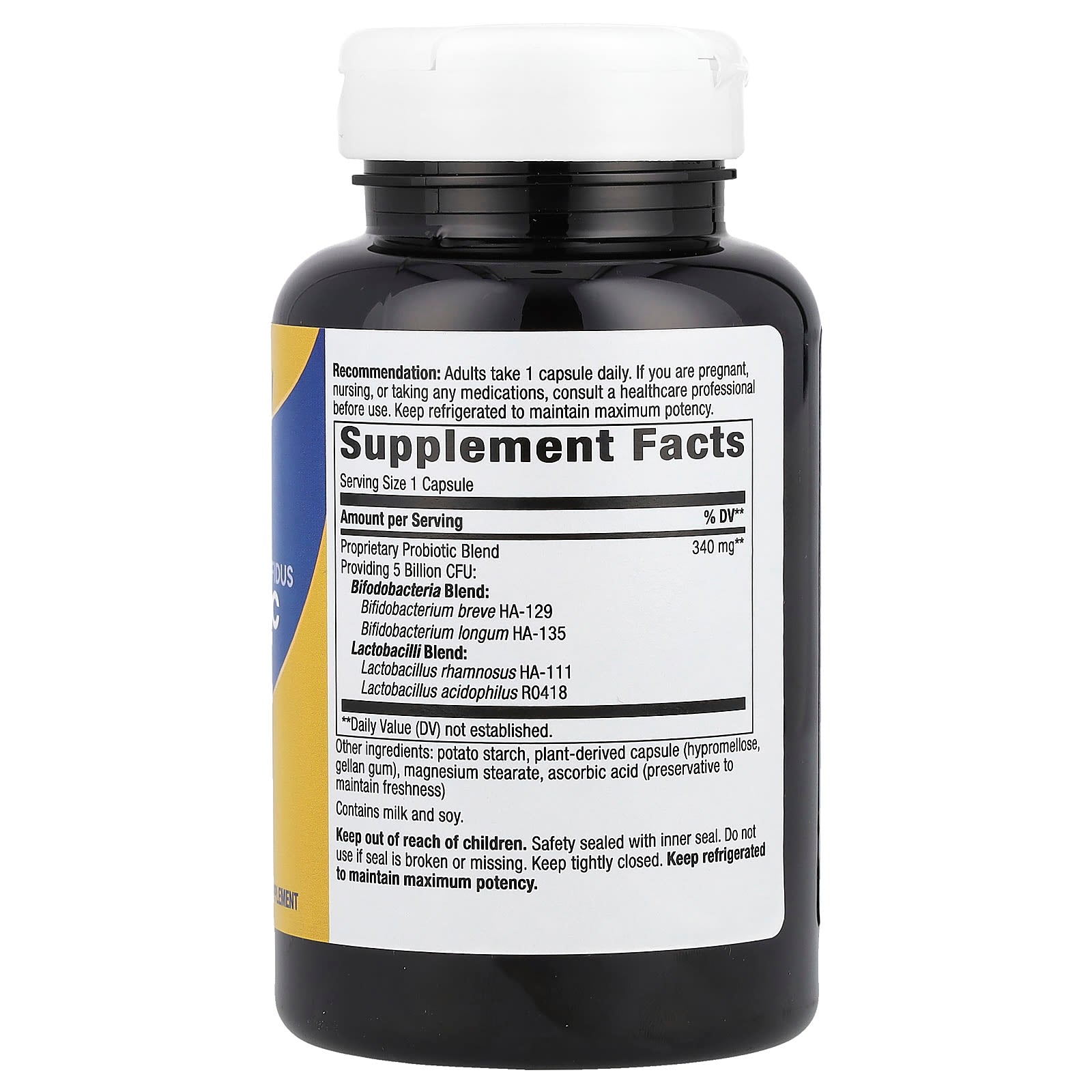 Nature's Way, Primadophilus® Bifidus Probiotic , 5 Billion CFU, 180 Capsules - Image 2
