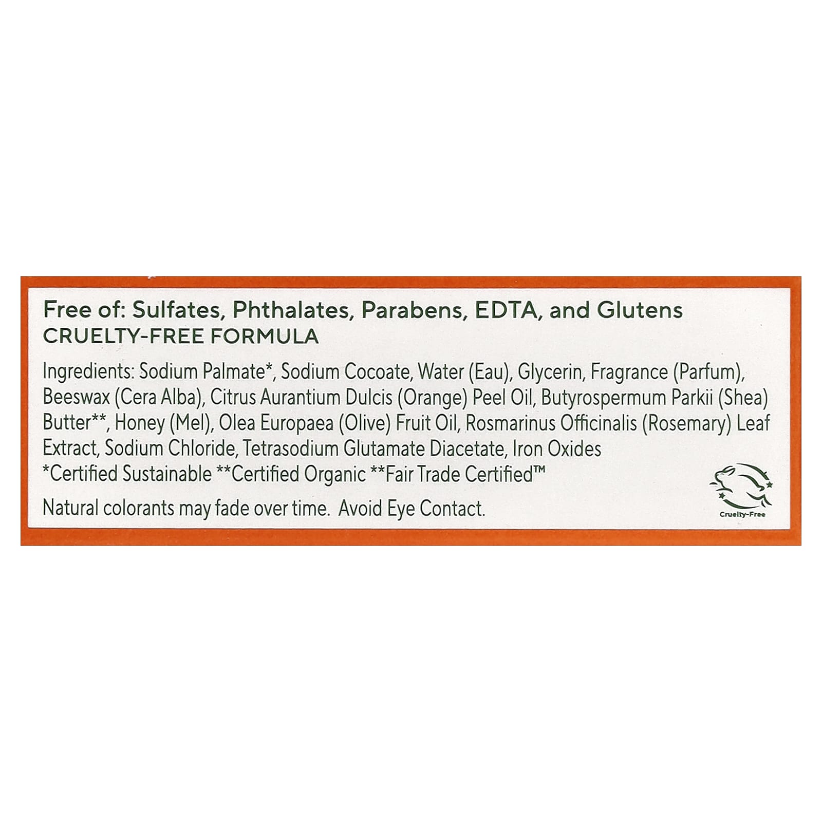 SoF, Triple Milled Bar Soap with Shea Butter, Orange Blossom & Honey, 1.7 oz (48 g) - Image 2