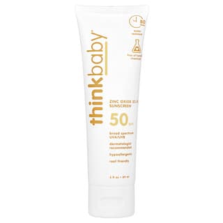 Thinkbaby Zinc Oxide Sunscreen, SPF 50, 3 fl oz (89 ml)