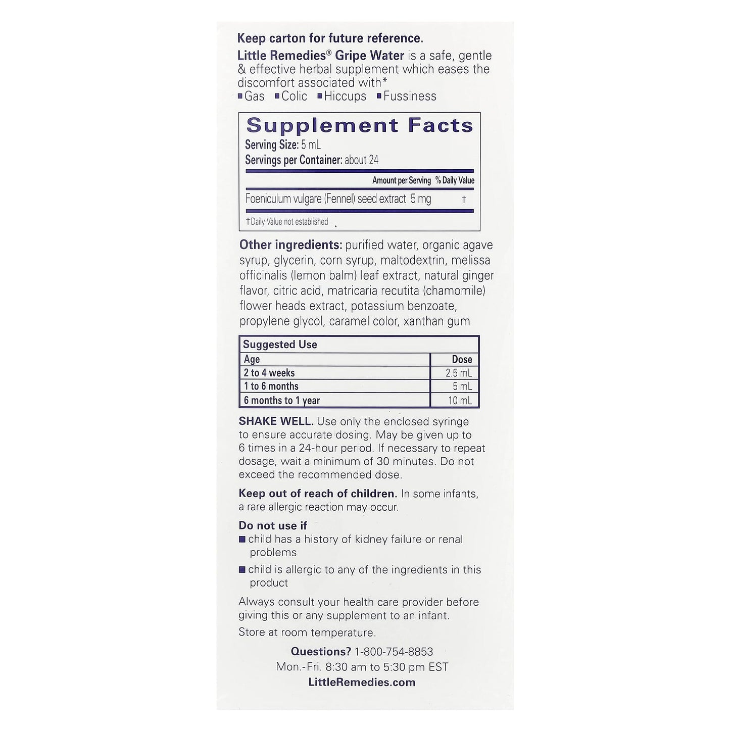 Little Remedies, Gripe Water, For Tummys, 4 fl oz (118 ml) - Image 2