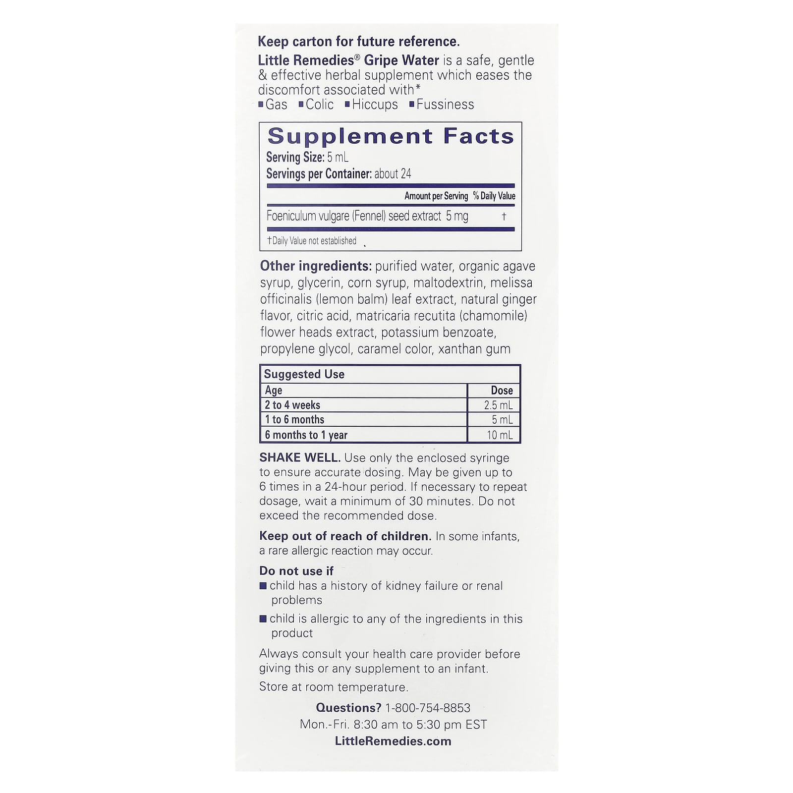 Little Remedies, Gripe Water, For Tummys, 4 fl oz (118 ml) - Image 2