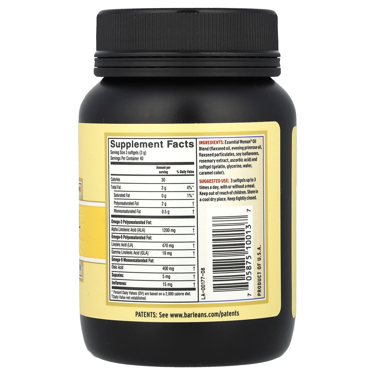 Barleans Essential Woman Omega 3 Softgels for Women's Health - Image 2