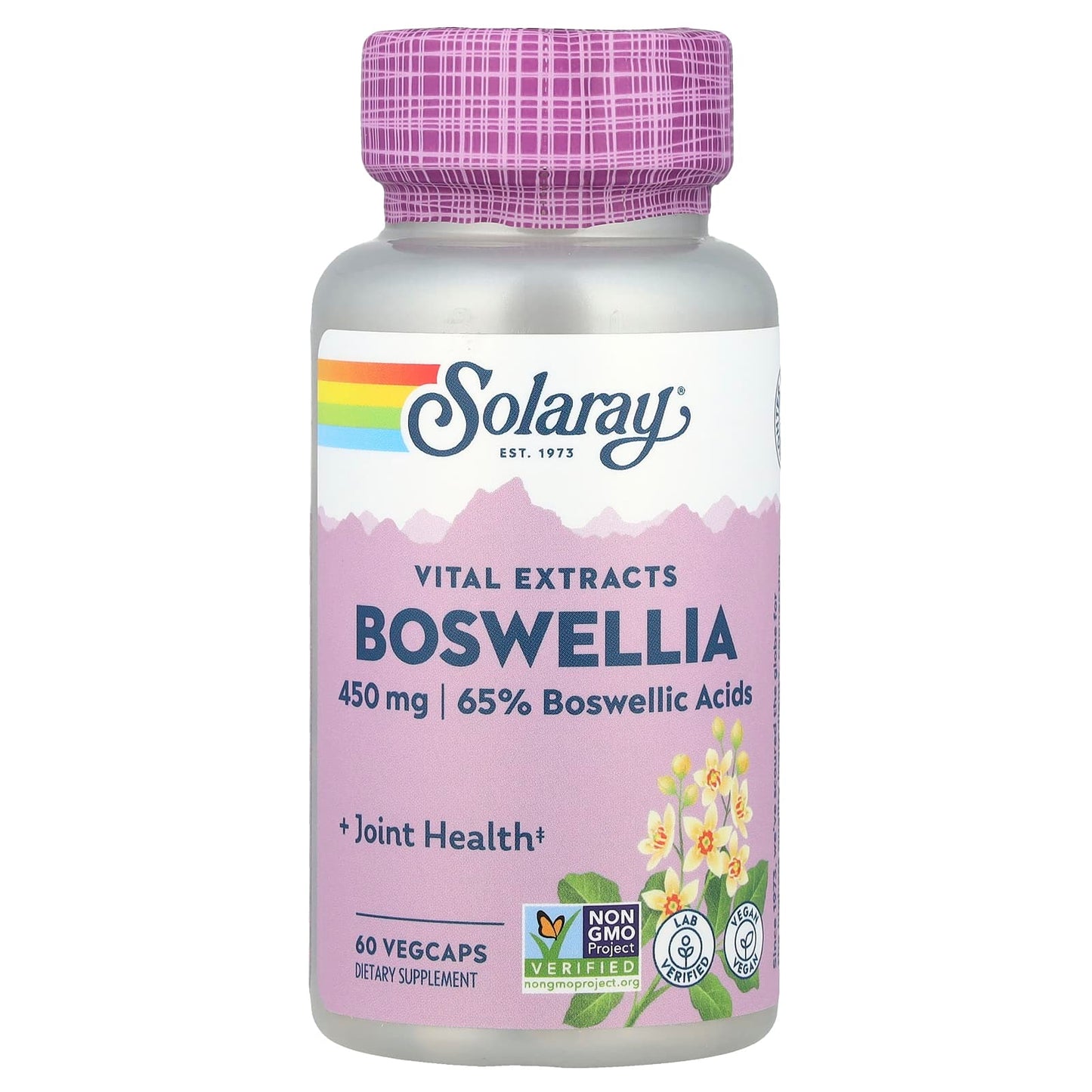 Solaray, Vital Extracts, Boswellia, 450 mg, 60 VegCaps - Image 1