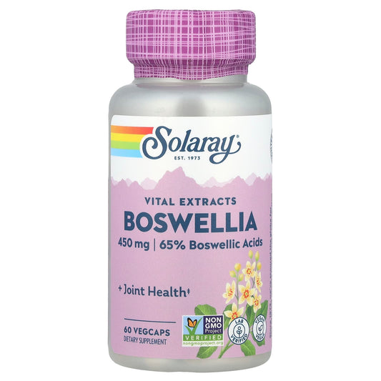 Solaray, Vital Extracts, Boswellia, 450 mg, 60 VegCaps - Image 1