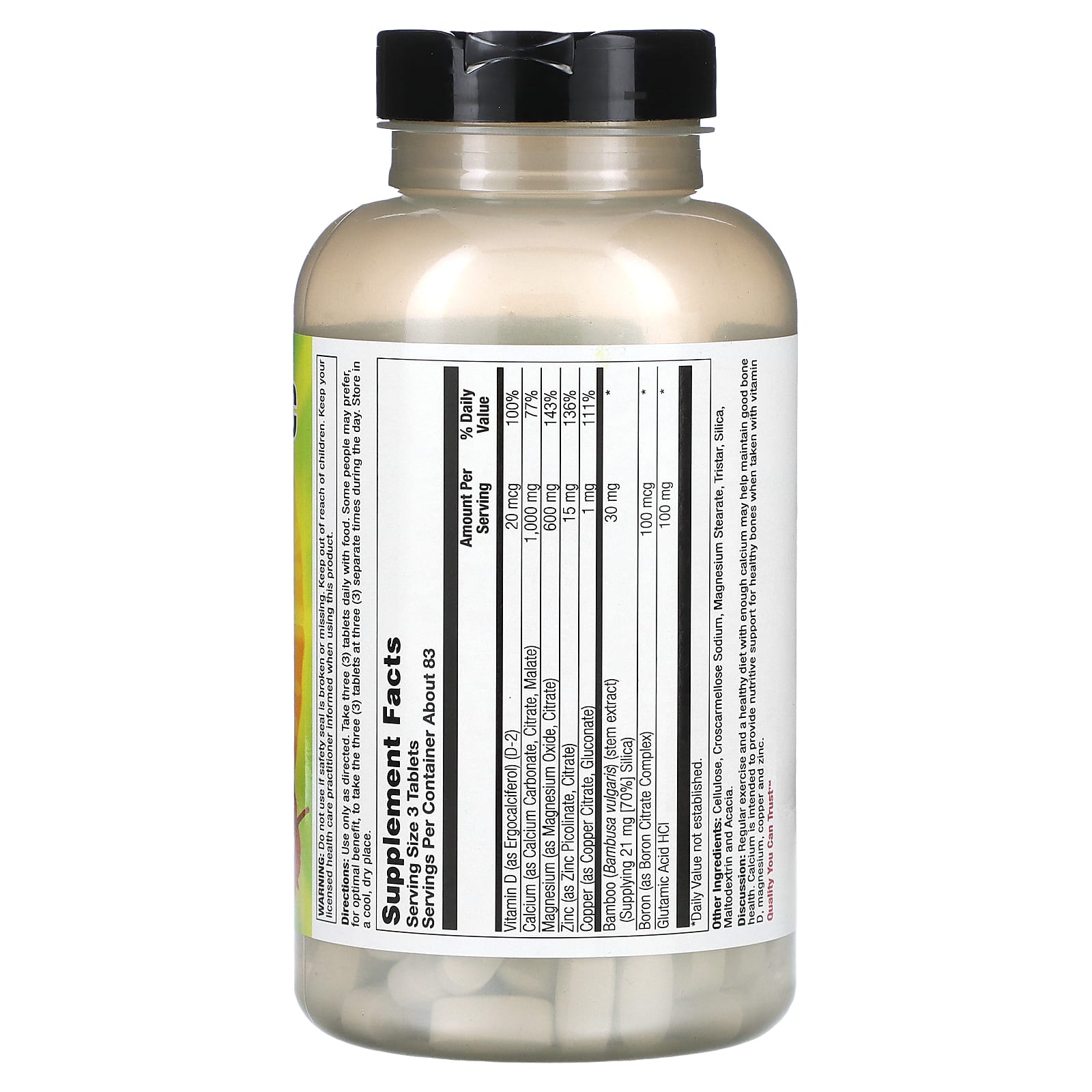 Nature's Life, Cal / Mag / Zinc Complex, 250 Tablets - Image 2