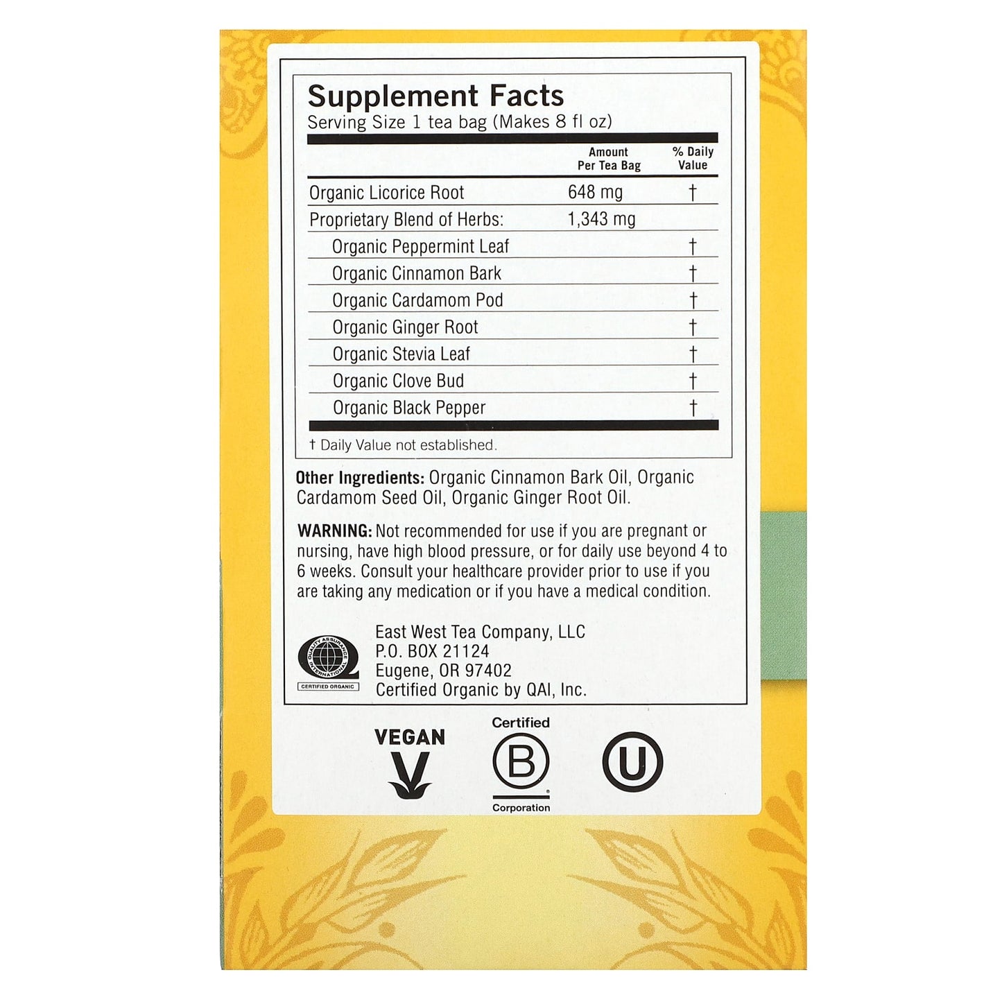 Yogi Tea, Egyptian Licorice Mint, Caffeine Free, 16 Tea Bags, 1.12 oz (32 g) - Image 2