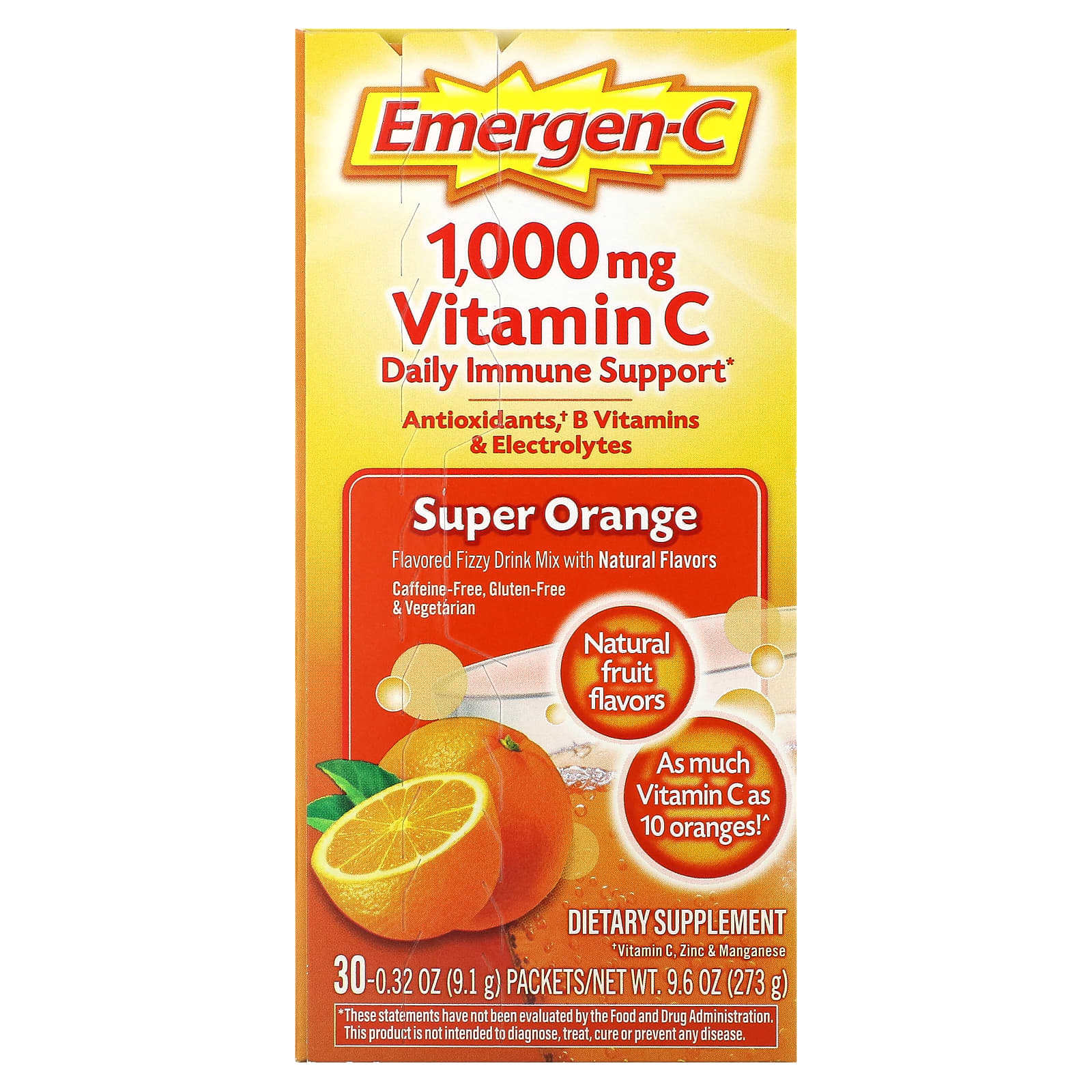 Boost Your Immune System with Emergen-C Super Orange Vitamin C - Image 1