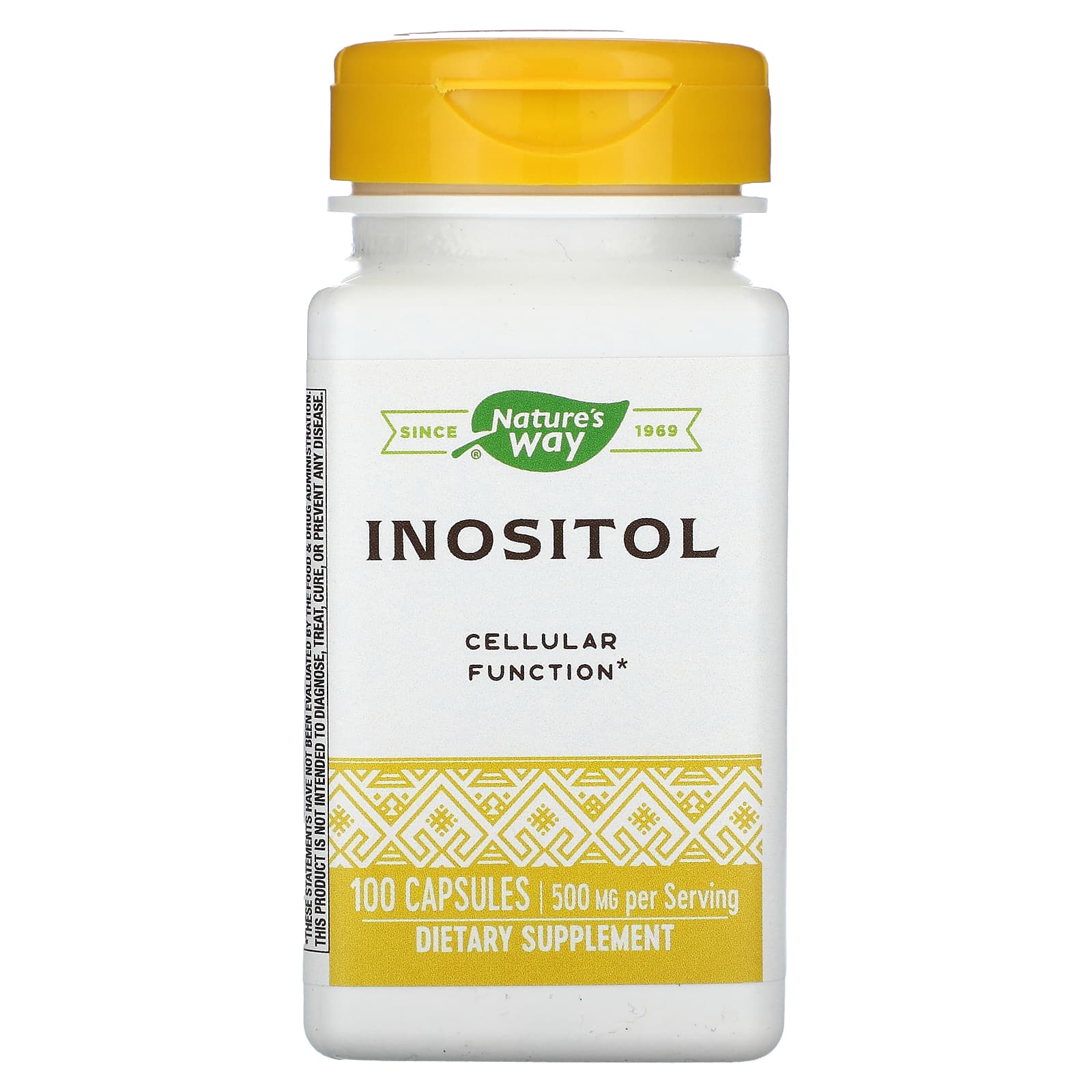 Nature's Way, Inositol, 500 mg, 100 Capsules - Image 1