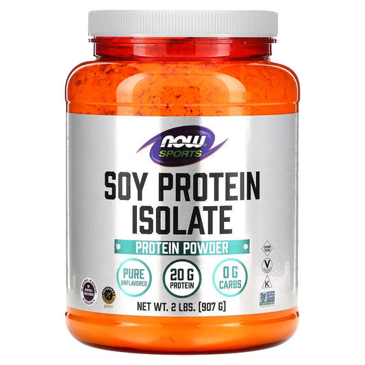 NOW Foods, Sports, Soy Protein Isolate, Pure Unflavored, 2 lbs (907 g) - Image 1