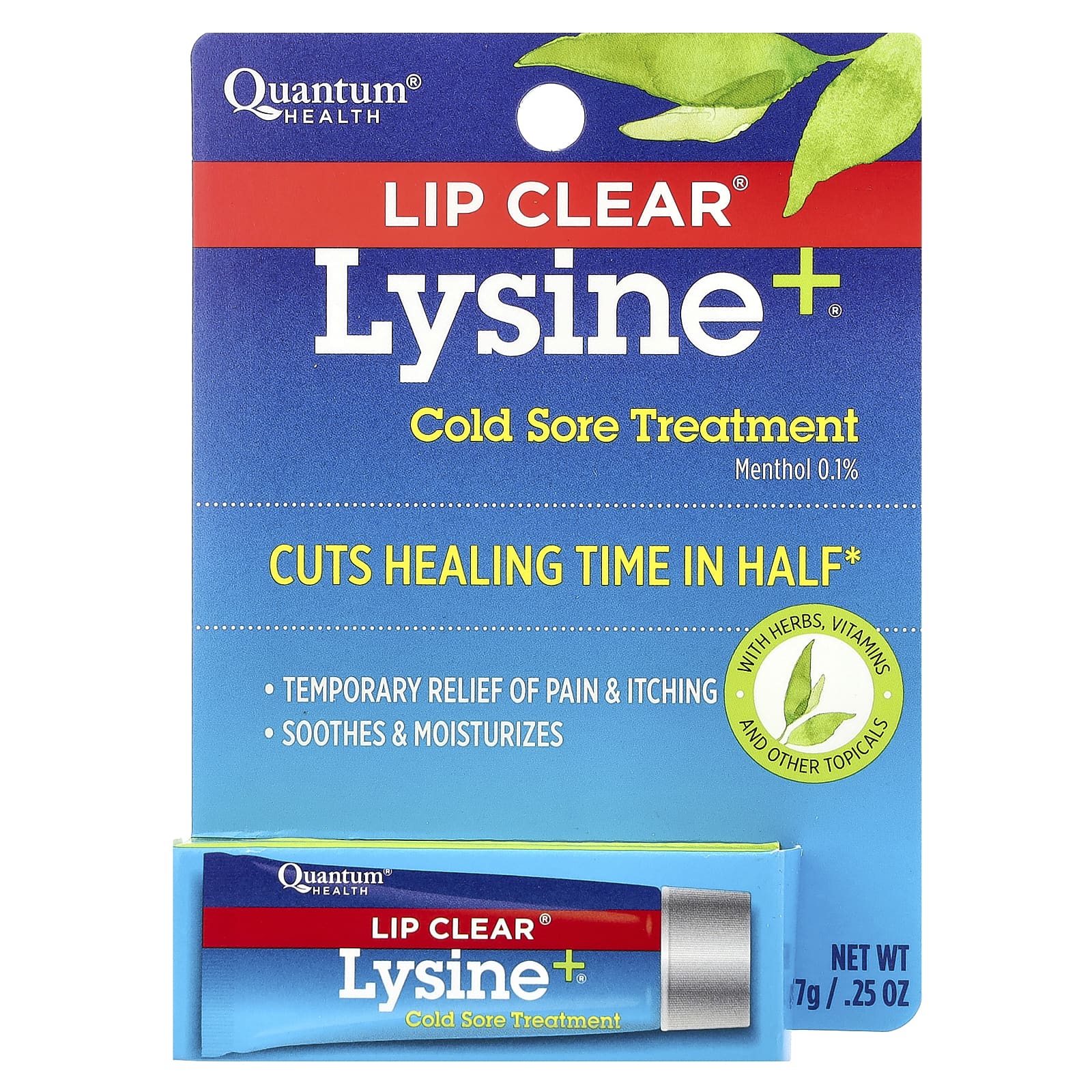Quantum Health, Lip Clear® Lysine+®, Cold Sore Treatment, 0.25 oz (7 g) - Image 2