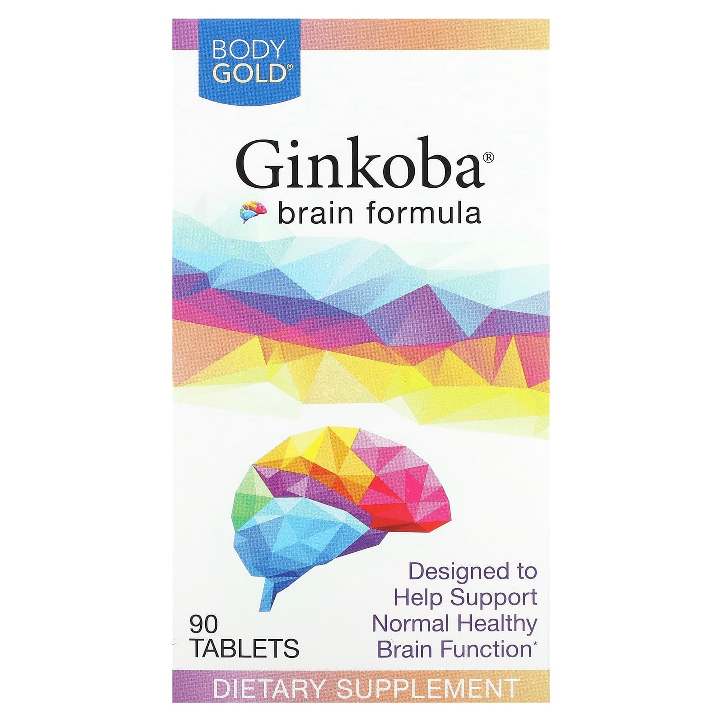 Boost Brain Function with BodyGold Ginkoba Brain Formula - 90 Tablets - Image 1