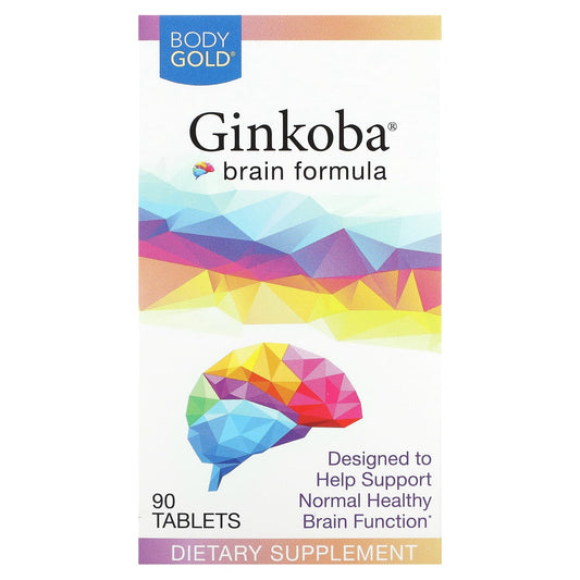 Boost Brain Function with BodyGold Ginkoba Brain Formula - 90 Tablets - Image 1