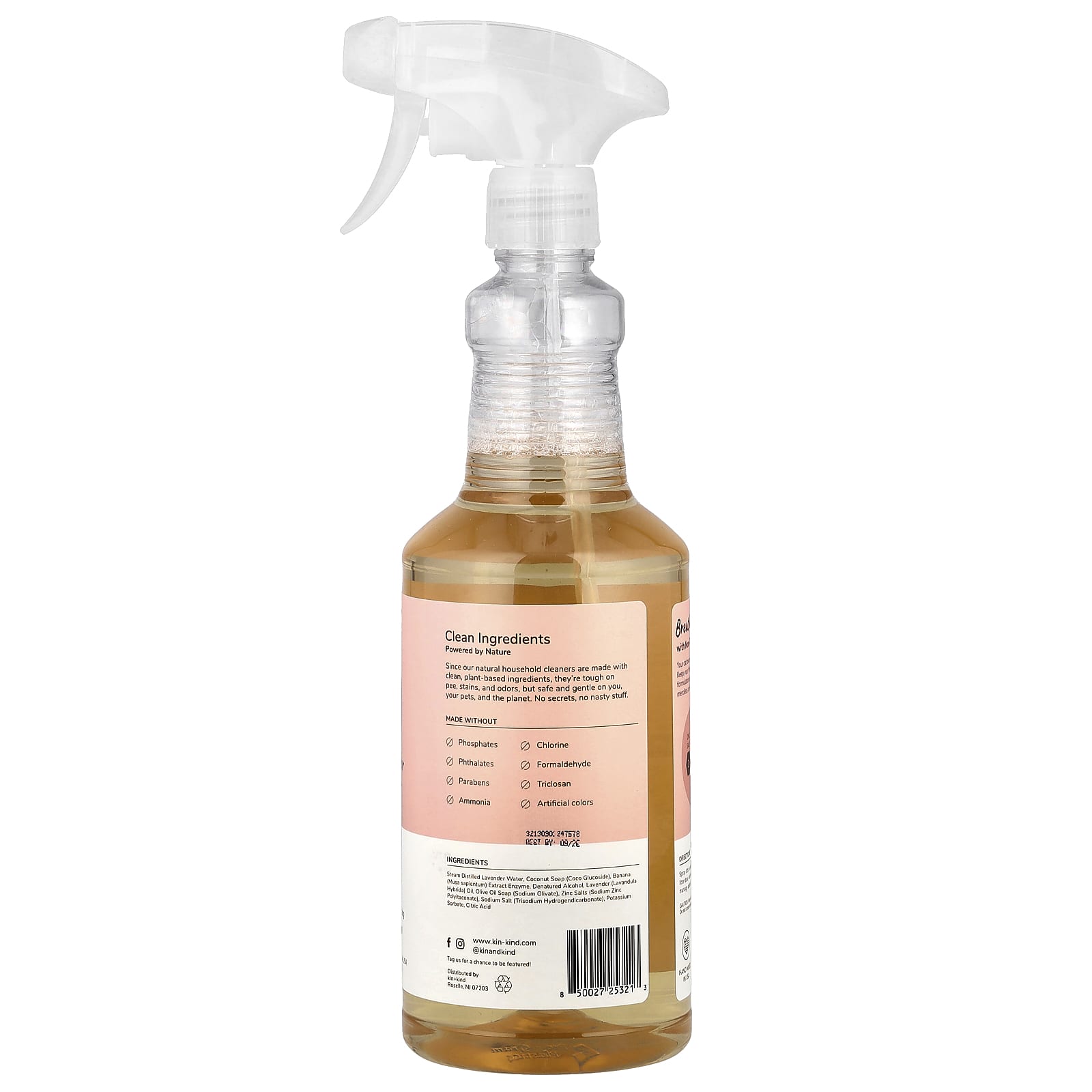 Kin+Kind, Cat Pee + Odor Destroyer, Kitty Litter, Floral, 32 fl oz (946 ml) - Image 2